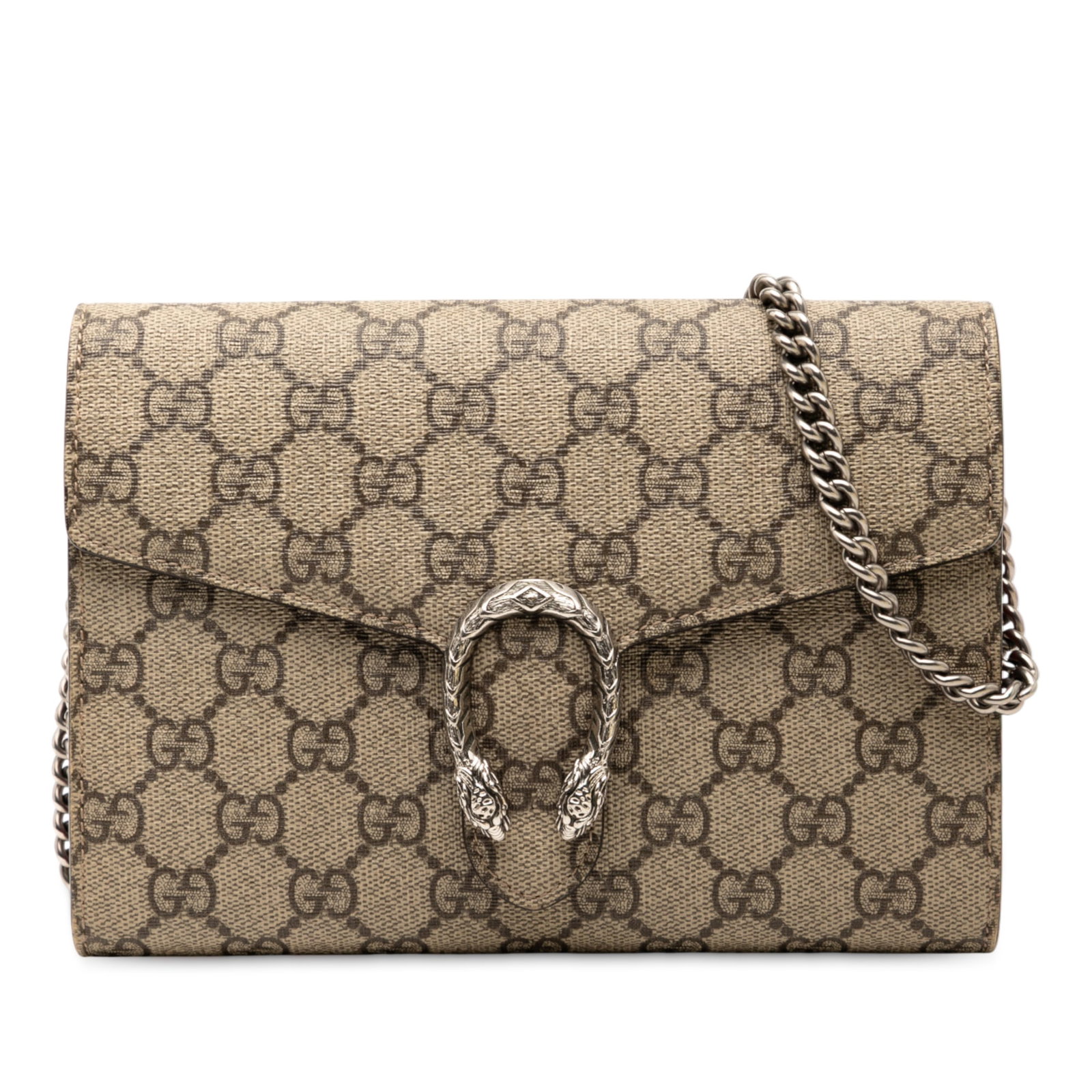 Gucci Dionysus GG Supreme Chain Wallet Beige Coated Canvas (1 of 7)