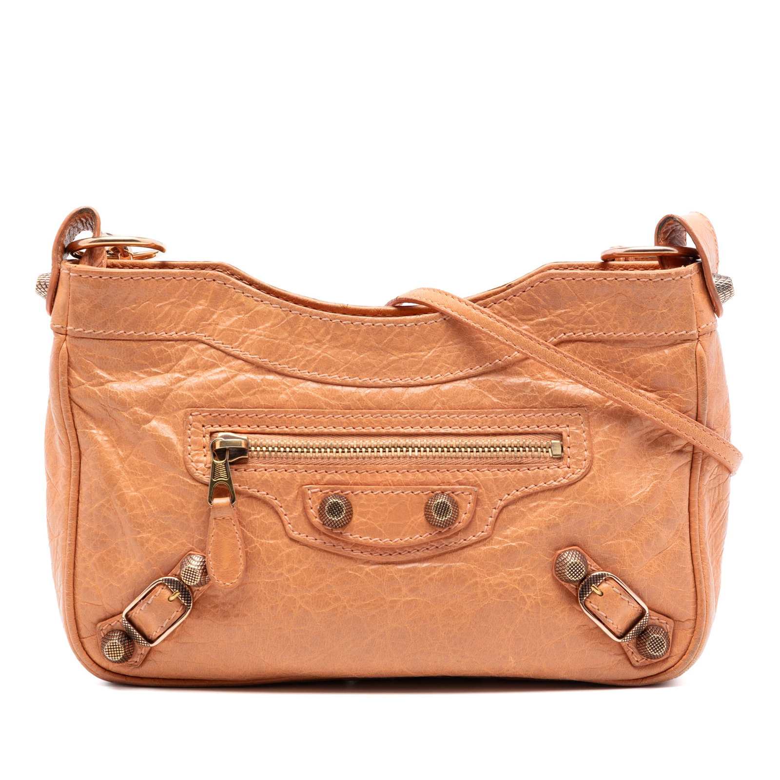 Balenciaga orange lambskin hip crossbody bag (1 of 8)