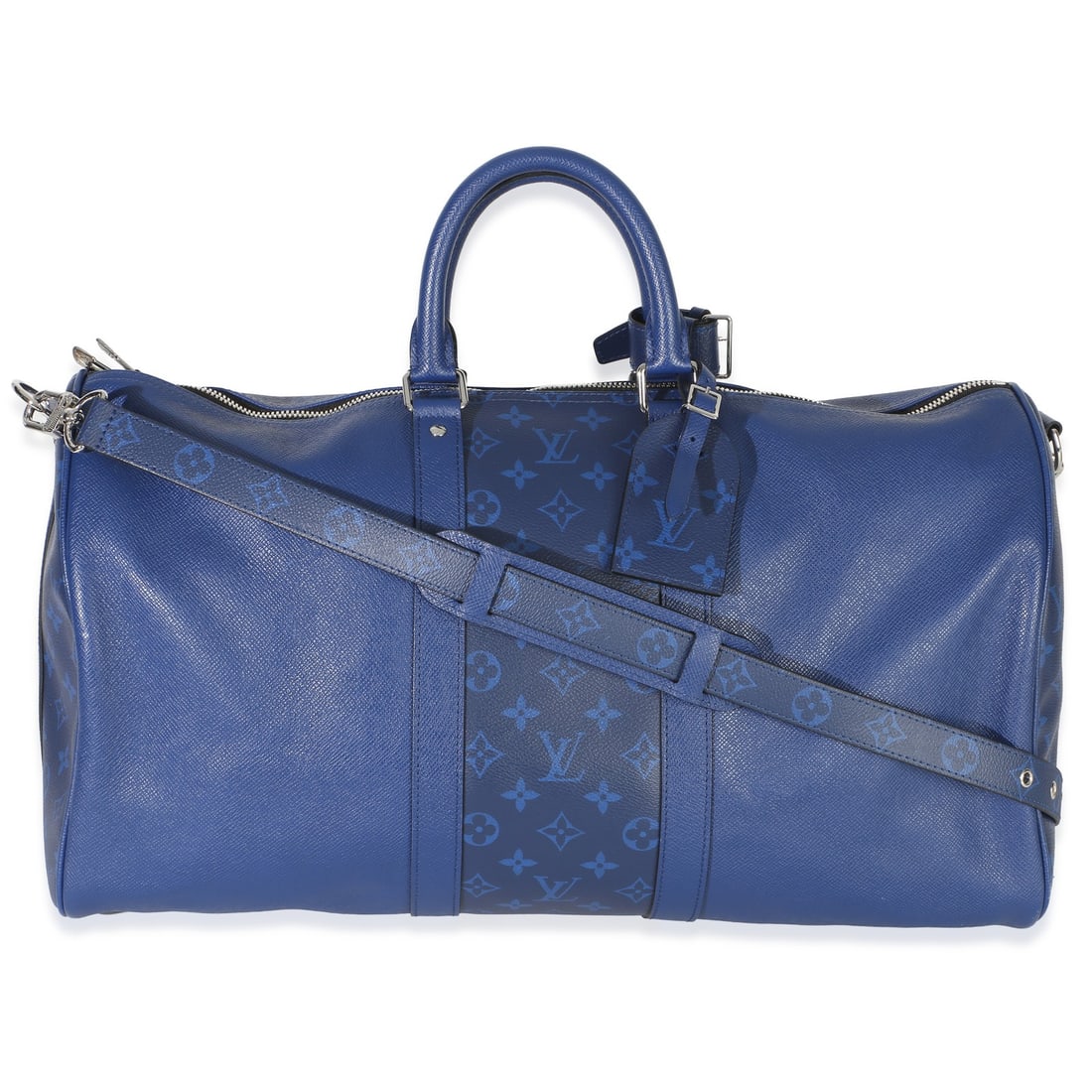 Louis Vuitton Keepall Bandouliere 45 blue monogram eclipse duffle bag (1 of 7)