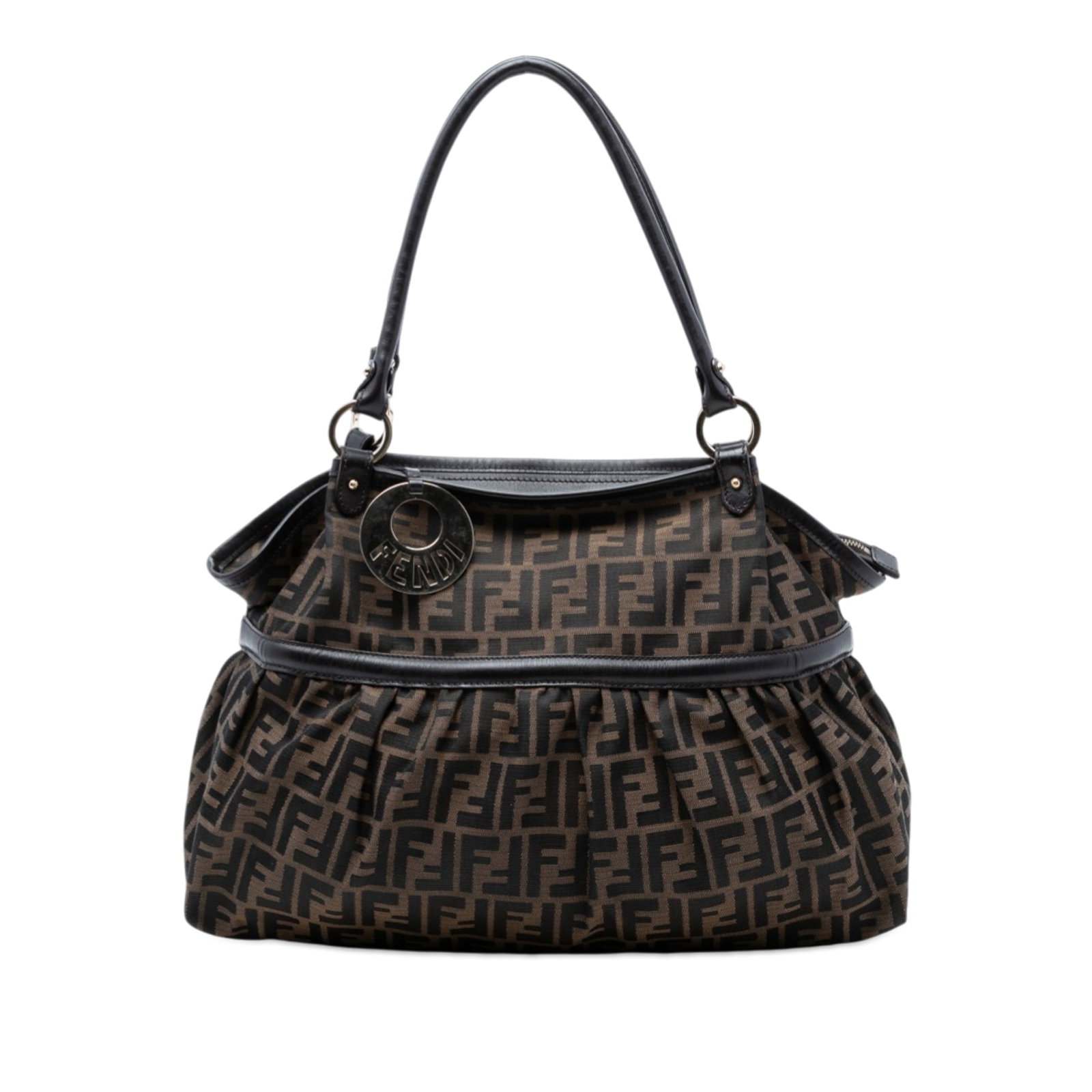 Fendi Zucca Canvas Chef Bag with Leather Trim (1 of 7)