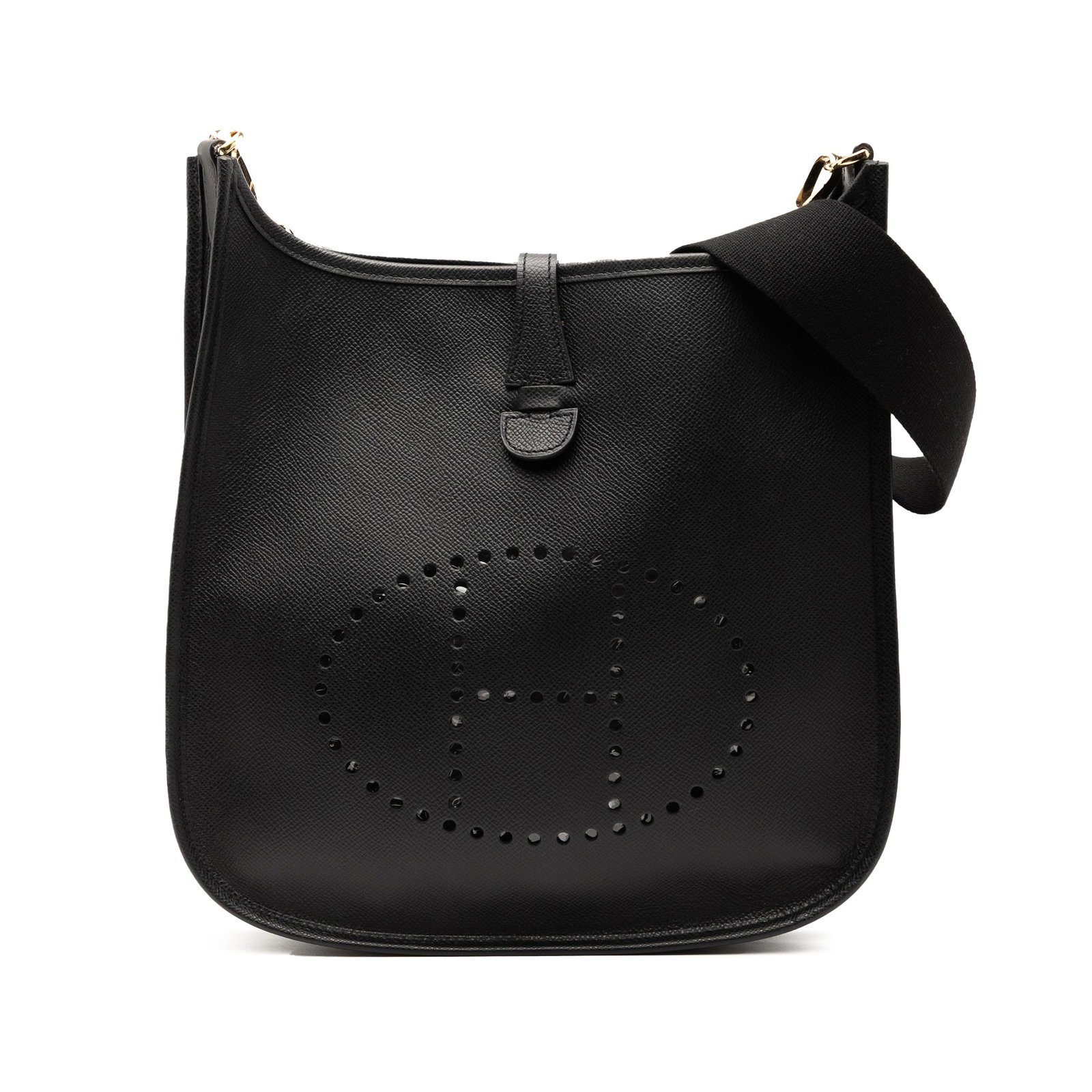 Hermes Evelyne II 29 Black Epsom Leather Shoulder Bag (1 of 7)