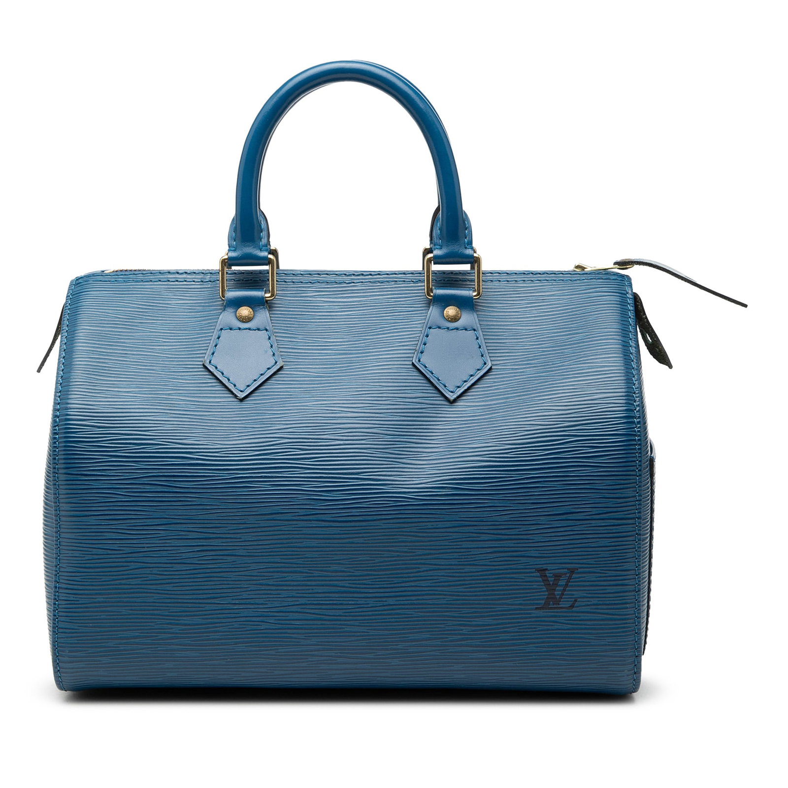 Louis Vuitton Epi Speedy 25 Blue Leather Bag (1 of 7)