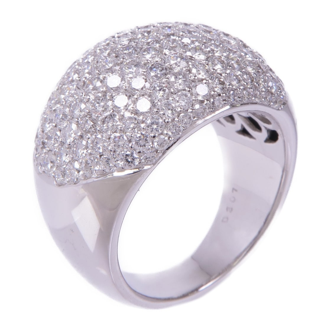 JEWELRY 18K White Gold Diamond Ring Size 6.25 (1 of 8)