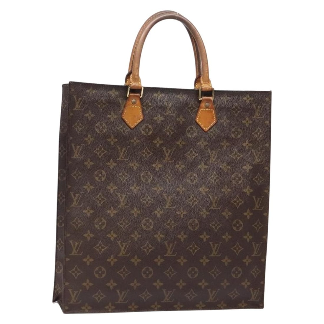 Louis Vuitton Sac Plat Monogram Canvas Tote M51140: Louis Vuitton Sac Plat Monogram Canvas Tote M51140 This Louis Vuitton Monogram Sac Plat handbag features the signature monogram canvas exterior and is designed for women. Made in France, this bag is a