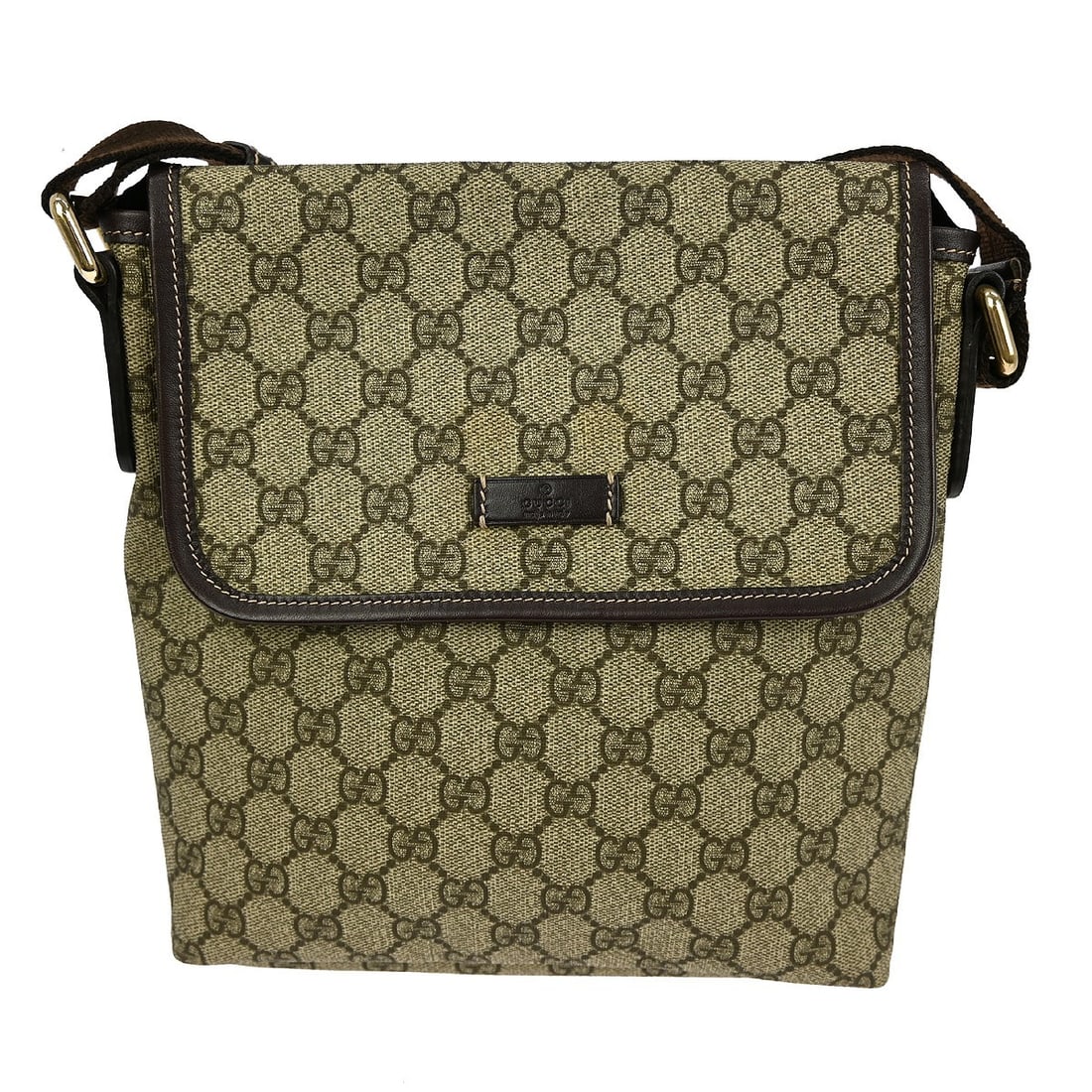 Gucci GG Coated Canvas Messenger Flap Bag (1 of 7)
