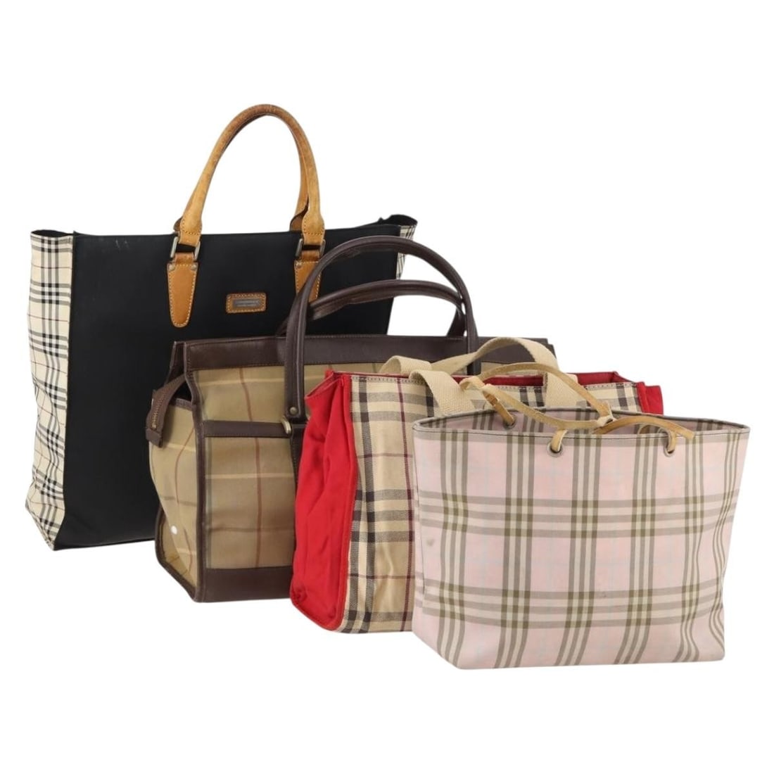 Burberry Nova Check canvas black beige handbag 4-piece set (1 of 18)