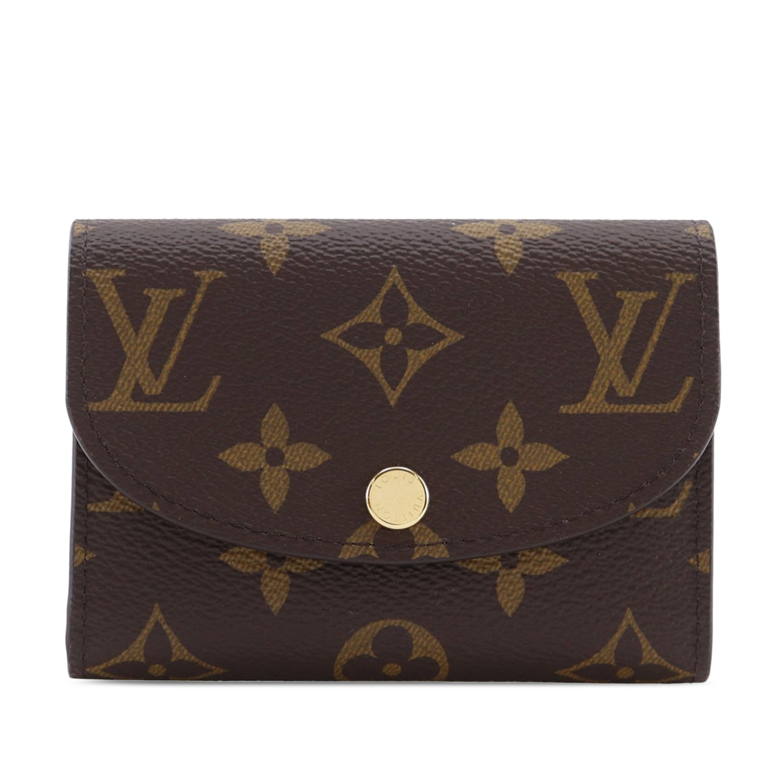 Monogram Canvas Rosalie Wallet by Louis Vuitton with Snap Closure (1 of 11)