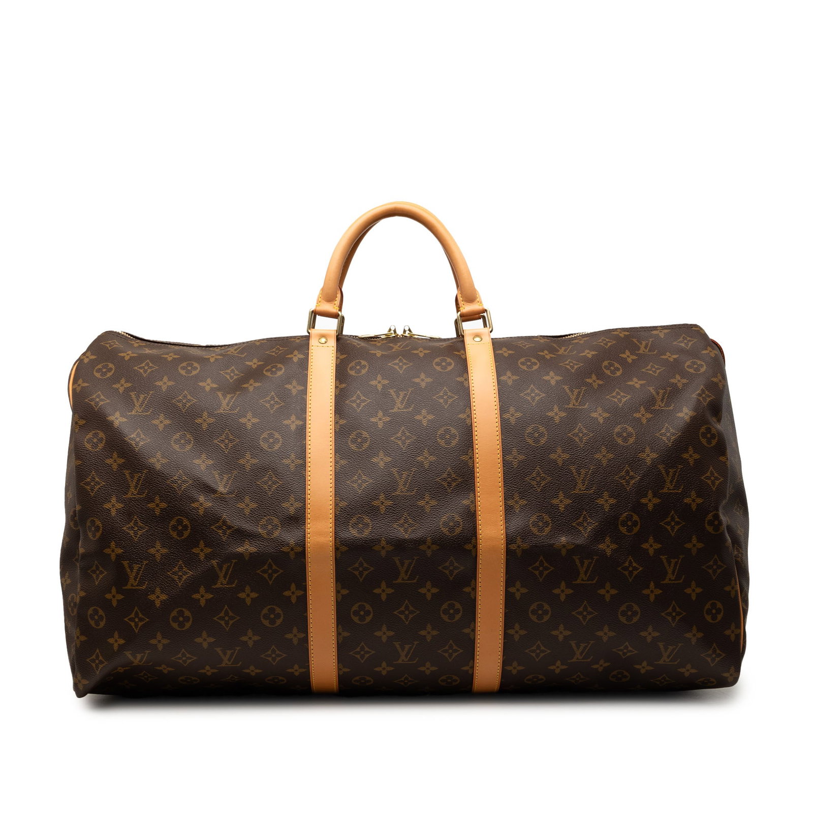 Louis Vuitton Monogram Keepall 60 Brown Canvas Travel Bag (1 of 7)
