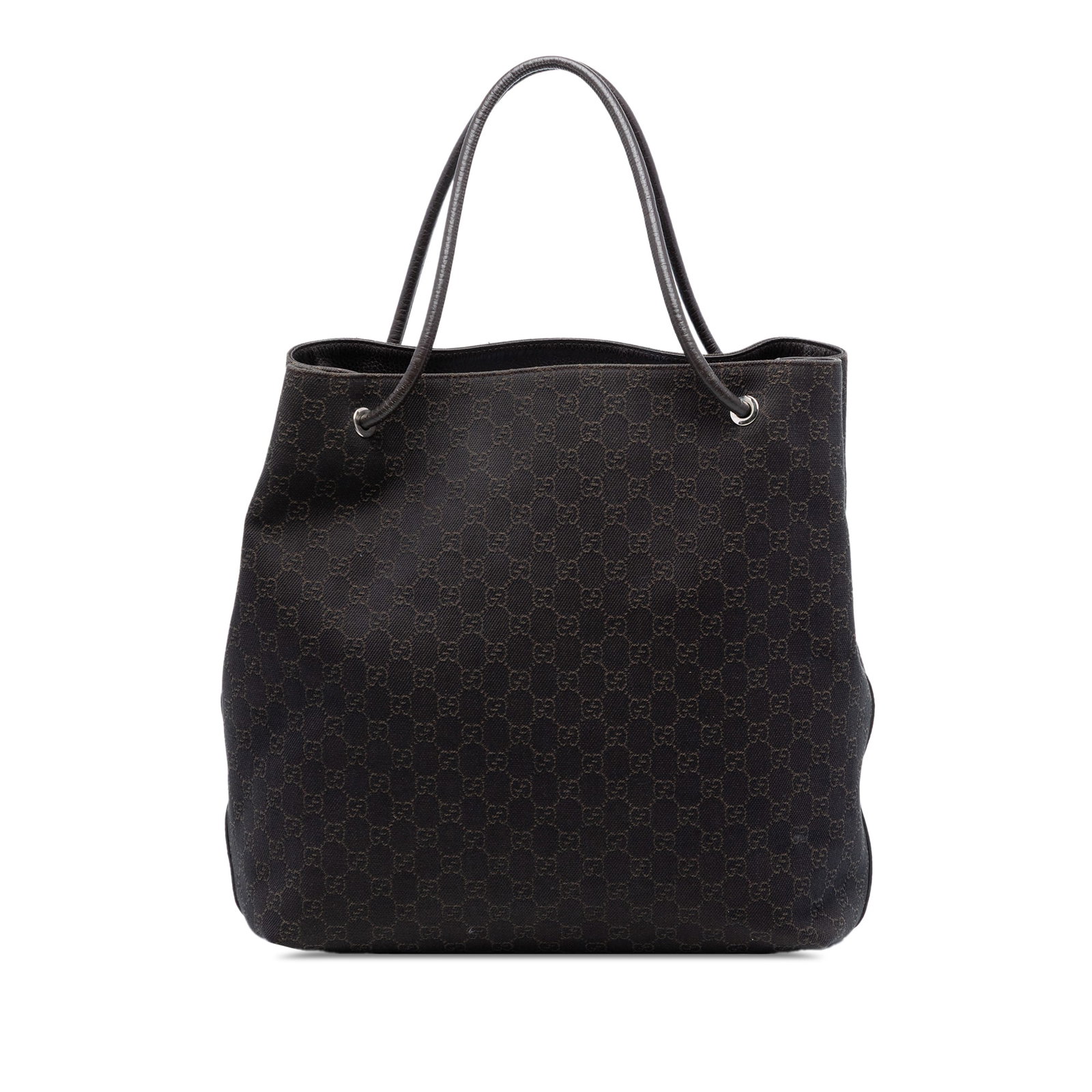 Gucci Gifford denim tote with leather handles (1 of 7)