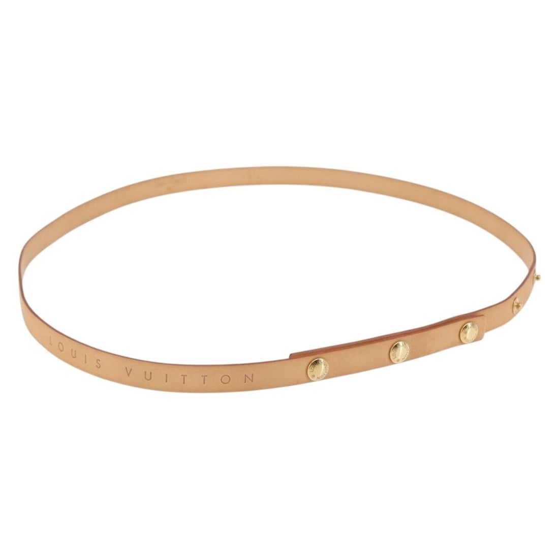 LOUIS VUITTON Florentine Leather Shoulder Strap Beige 35.4in Auth (1 of 9)