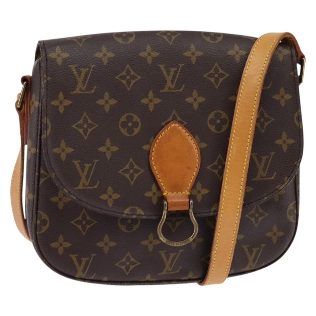 LOUIS VUITTON Monogram Saint Cloud GM Shoulder Bag M51242 Auth (1 of 18)