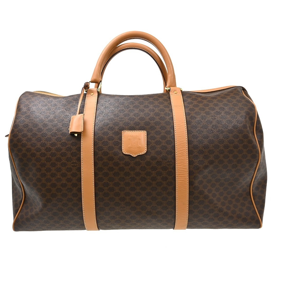 CELINE Macadam Brown PVC Leather Duffle Bag (1 of 8)