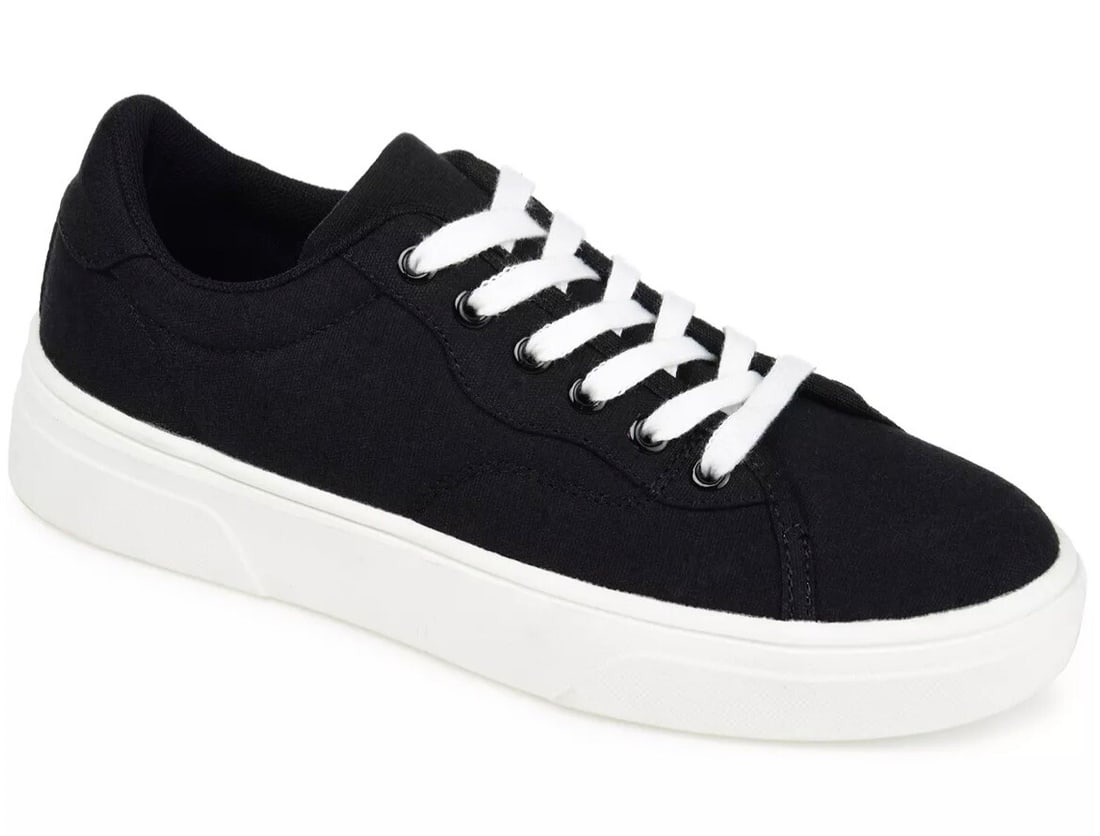 Journee Collection Comfort Foam Jennings Sneakers Black Size 11 Casual (1 of 6)