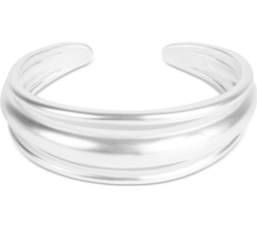 Lucky Brand Sterling Silver Layer-Look Cuff Bracelet for Women: Lucky Brand Sterling Silver Layer-Look Cuff Bracelet for Women This stunning Lucky Brand Silver-Tone Layer-Look Cuff Bracelet is a perfect accessory for any outfit. Crafted from high-quality sterling 