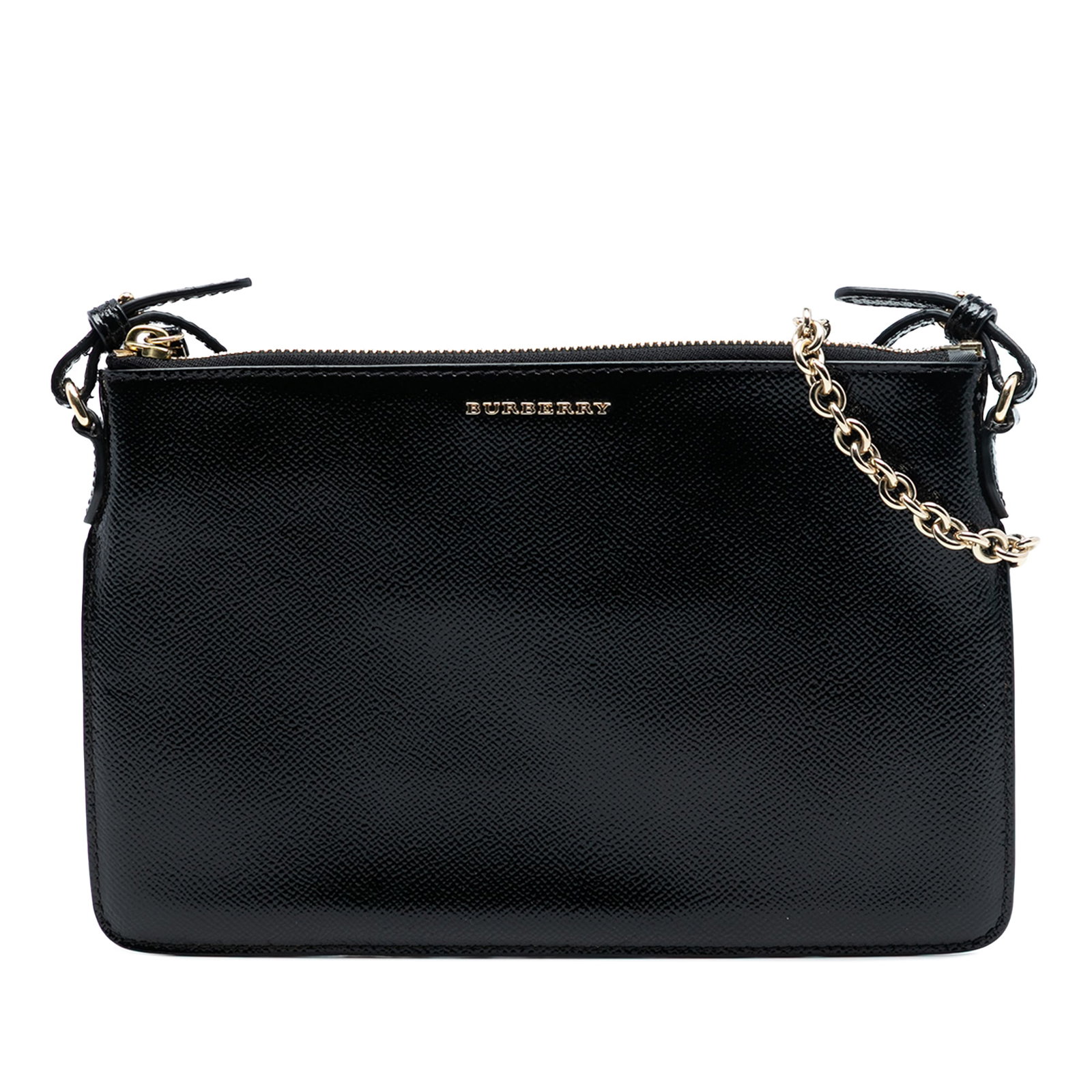 Burberry Peyton Black Leather Adjustable Strap Crossbody Bag (1 of 7)
