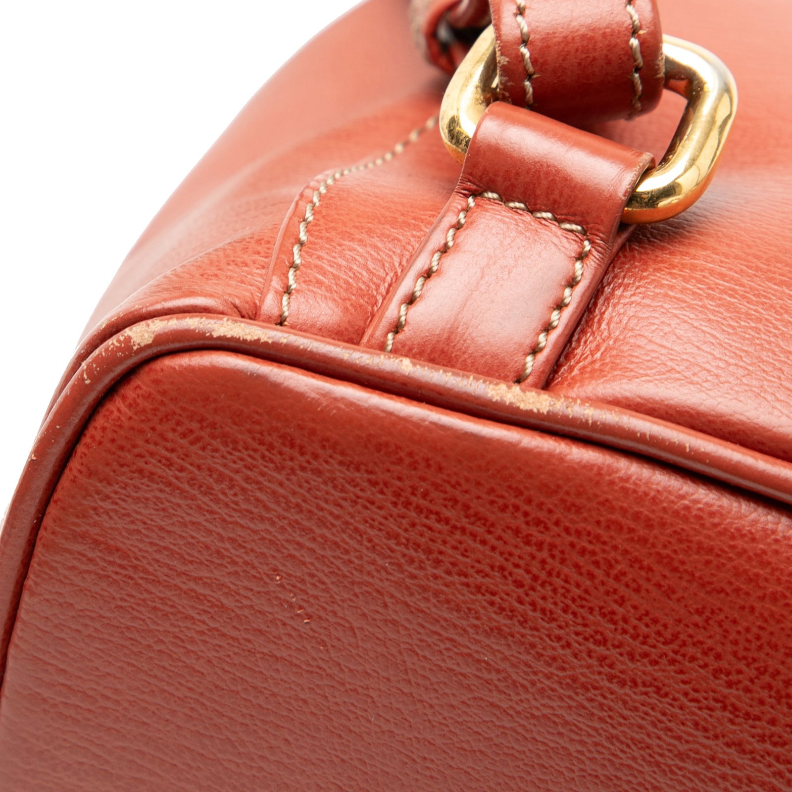 LOEWE Velazquez Twist red leather backpack - 6