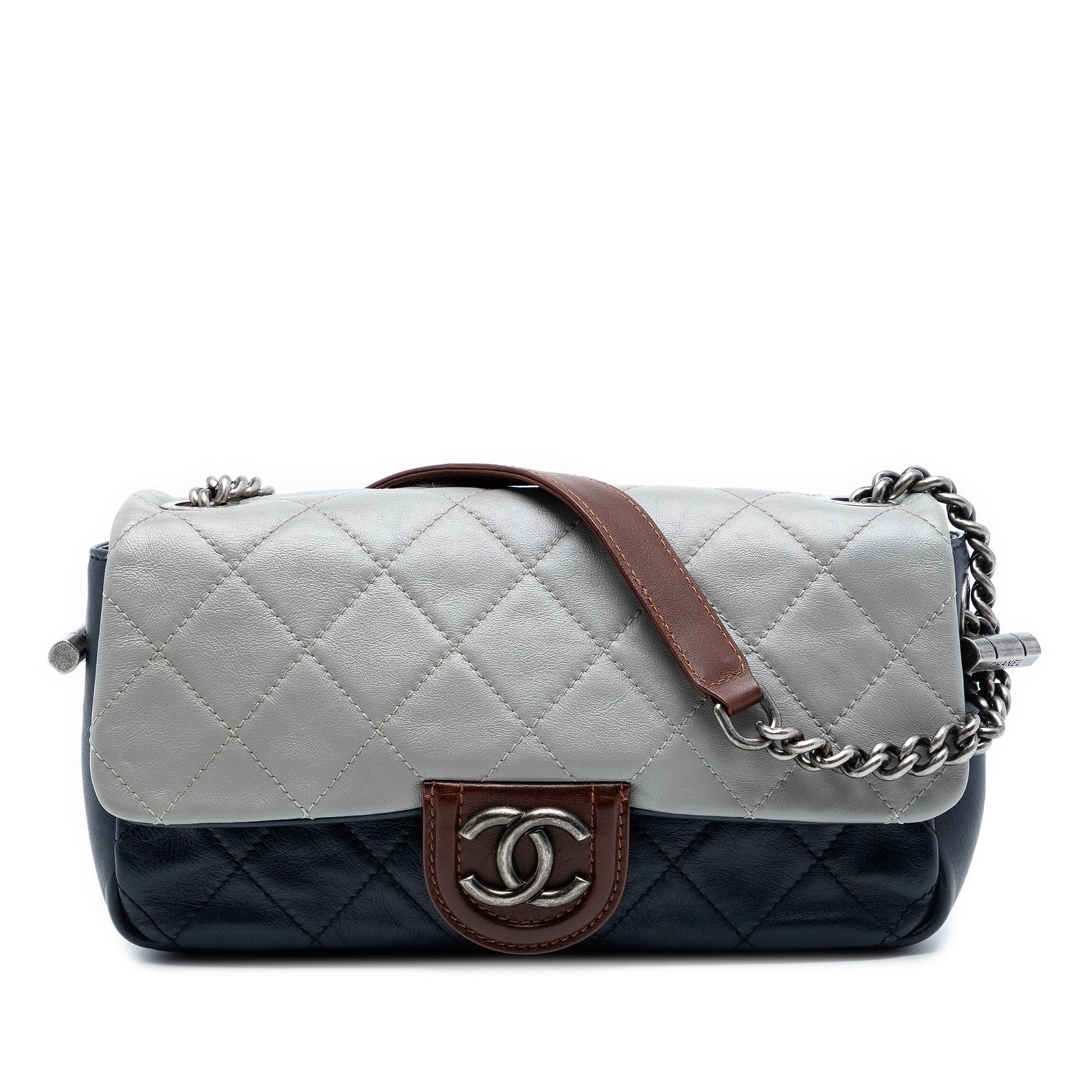 Chanel Country Chic Medium Tricolor Quilted Lambskin Shoulder Bag (1 of 8)