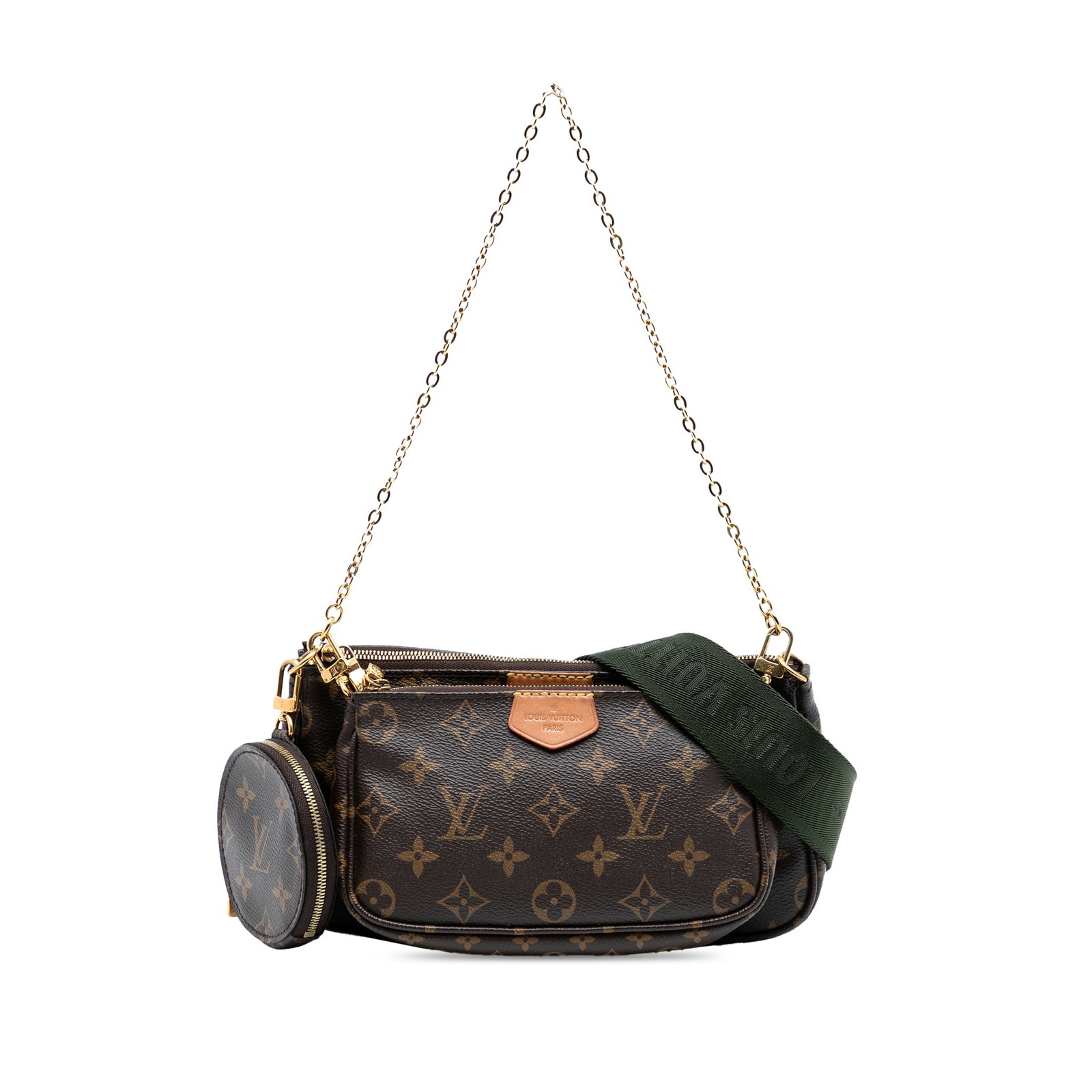 Louis Vuitton Monogram Multi Pochette Accessoires with Chain and Mini Pouches: Louis Vuitton Monogram Multi Pochette Accessoires with Chain and Mini Pouches The Louis Vuitton Monogram Multi Pochette Accessoires is a stylish and versatile bag crafted from high-quality monogram ca