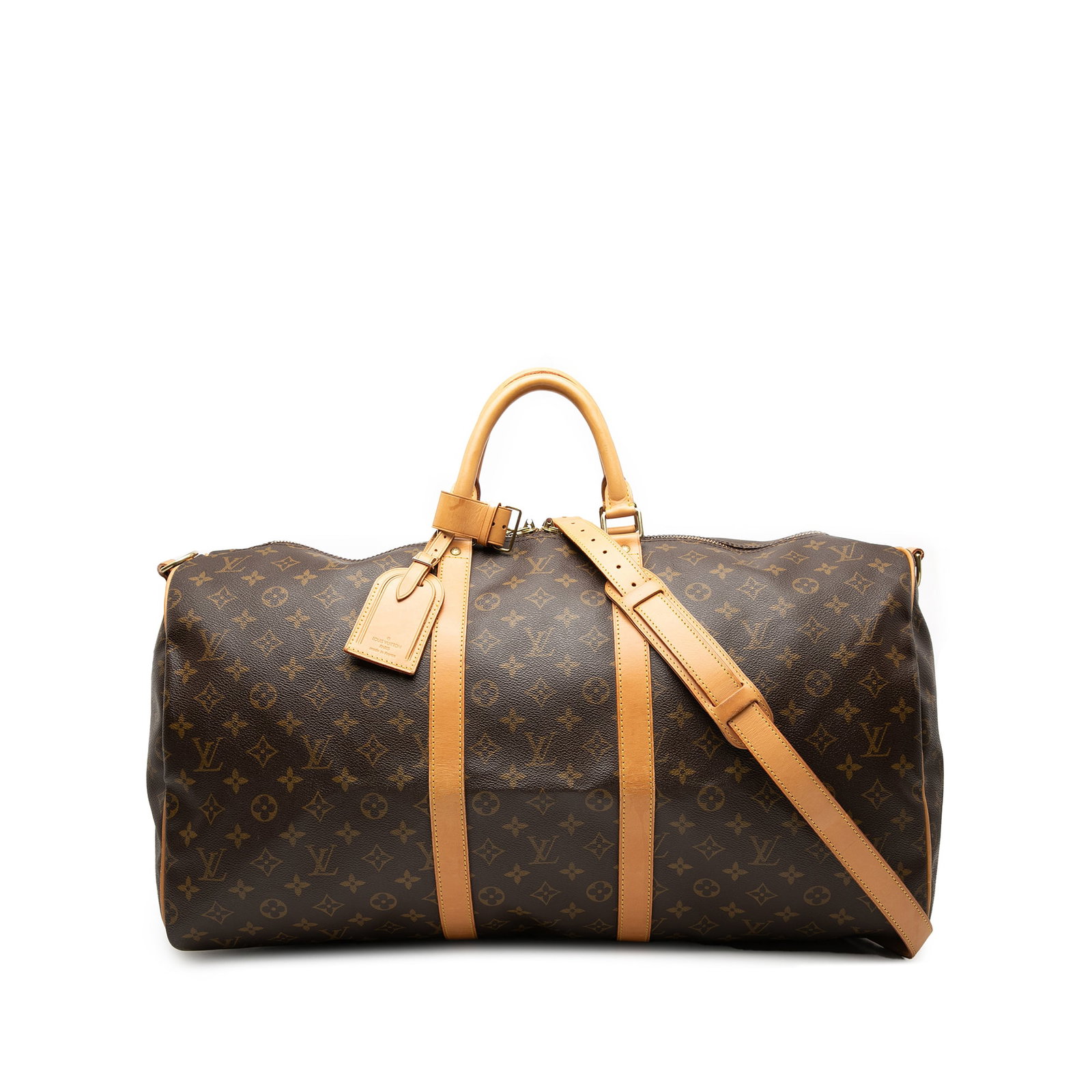 Louis Vuitton Keepall Bandouliere 55 monogram canvas travel bag (1 of 8)