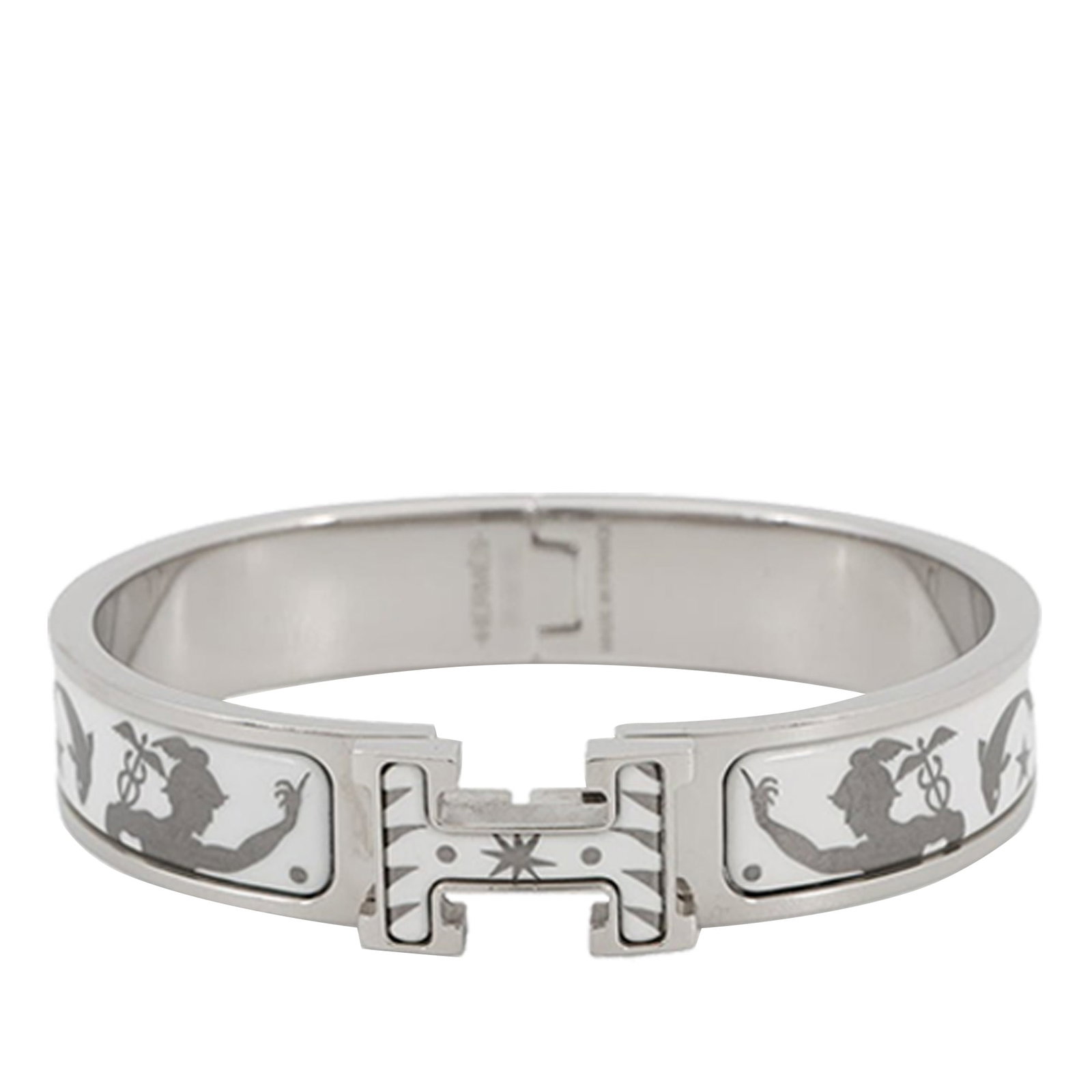 Hermes Clic H Narrow Enamel Bracelet Sous le Charme d Orphee PM (1 of 9)