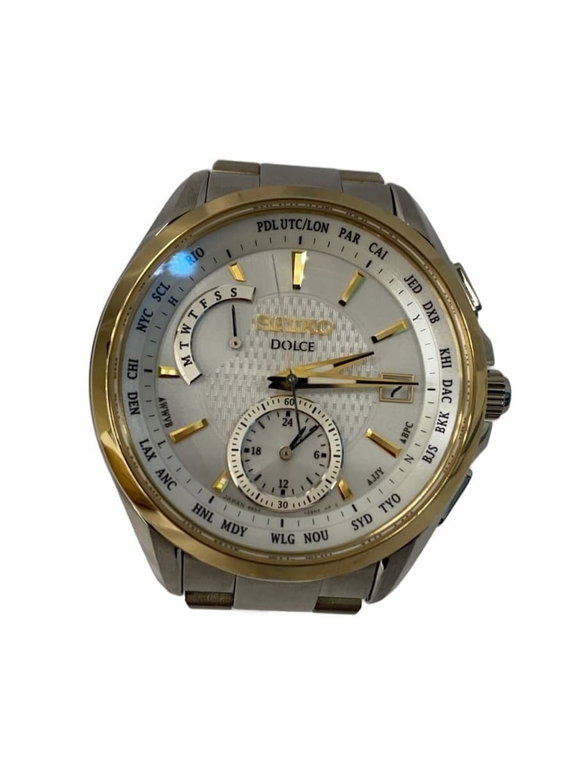 Seiko Dolce Stainless Steel Men's Wristwatch 8B54-0BN0: Seiko Dolce Stainless Steel Men's Wristwatch 8B54-0BN0 This SEIKO DOLCE 8B54-0BN0 men's wristwatch features a stainless steel case and band in a silver finish. Made in Japan, the watch is designed for