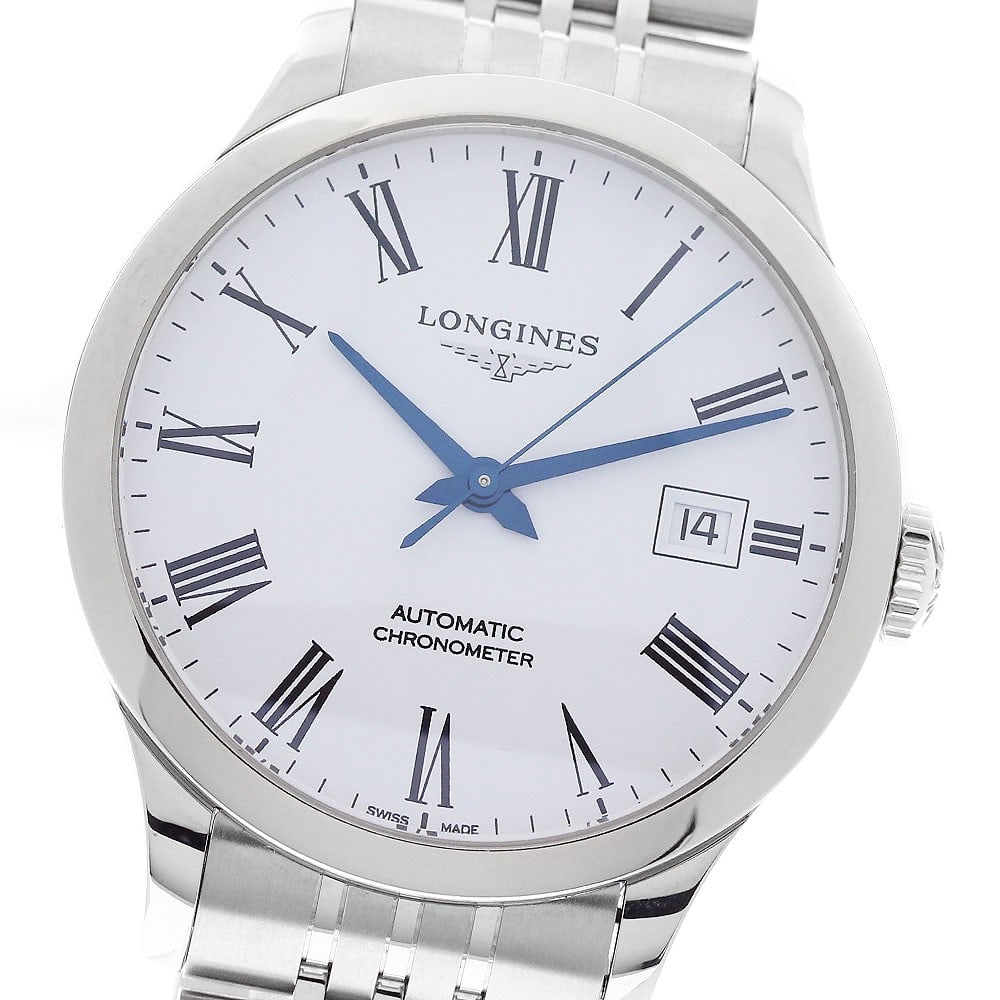 Longines Record Date Automatic Men's Stainless Steel Watch L2.820.4 (1 of 7)