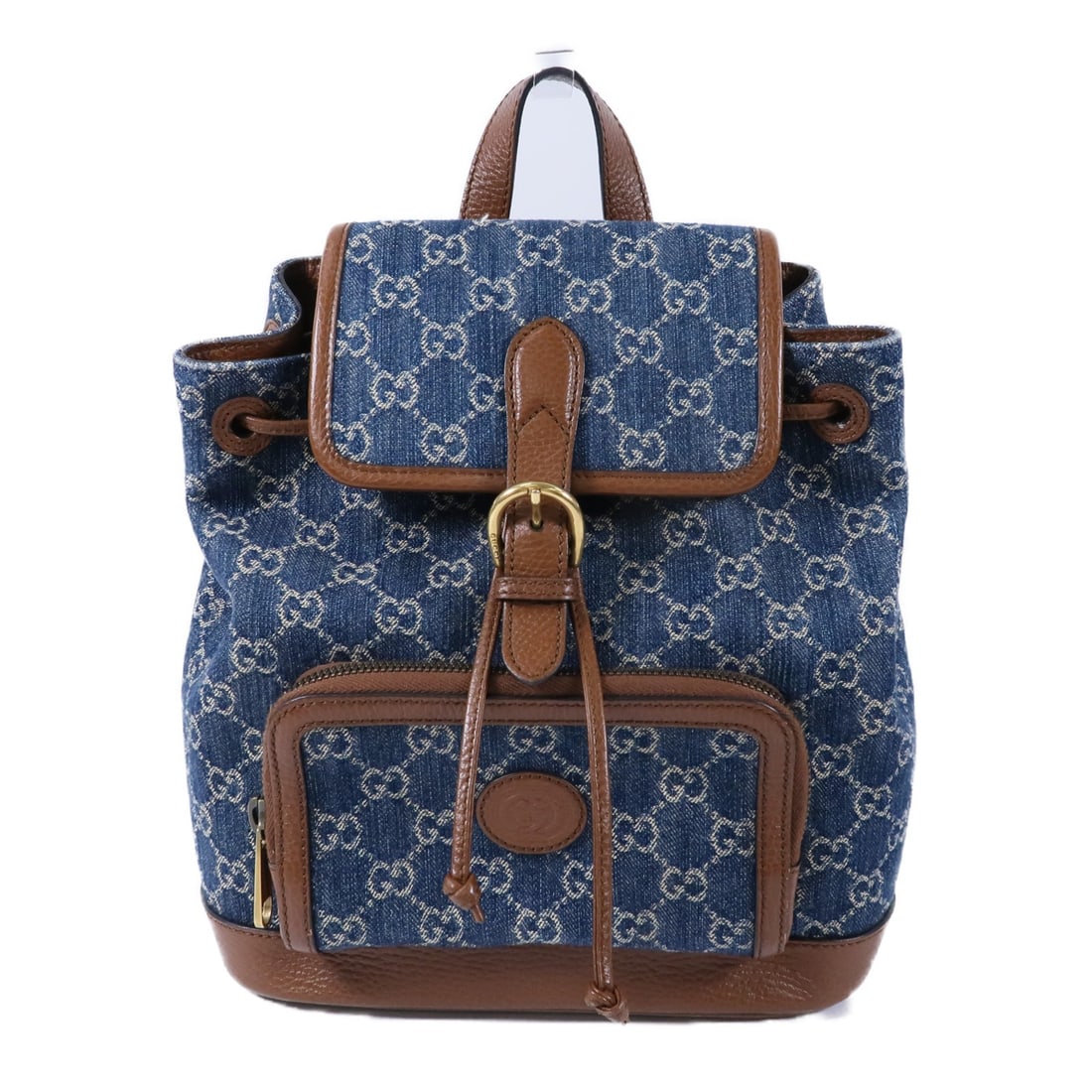 Gucci GG Denim Calfskin Rucksack Backpack (1 of 18)