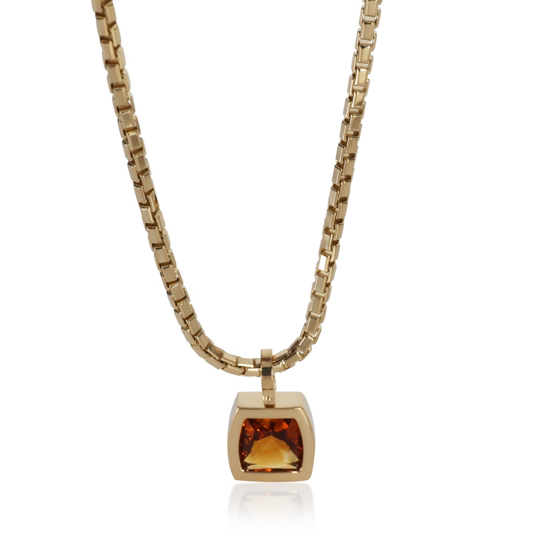 Cartier Dona 18k Yellow Gold Citrine Necklace (1 of 4)