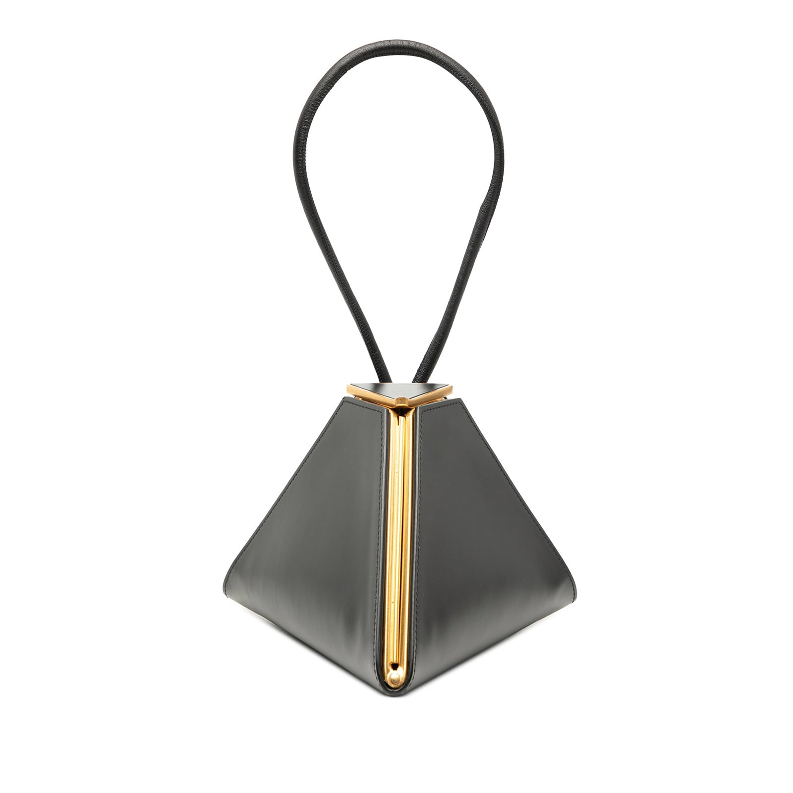 Bottega Veneta Pyramid leather handbag black Italy (1 of 6)