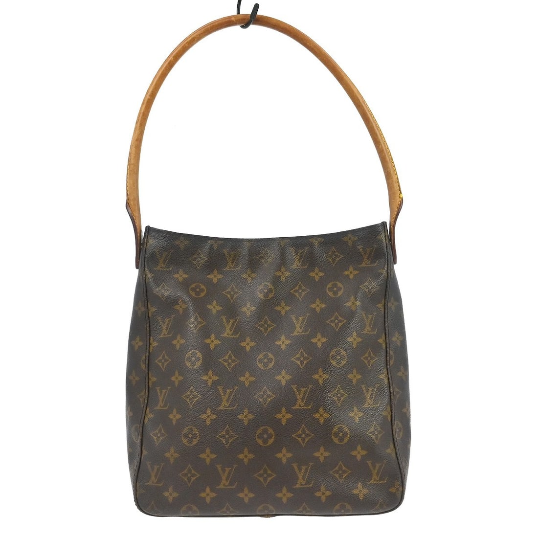 Louis Vuitton Monogram Looping GM Brown Shoulder Bag: Louis Vuitton Monogram Looping GM Brown Shoulder Bag This Louis Vuitton Looping GM shoulder bag features the iconic Monogram pattern on brown leather with beige leather handles and a beige lining.