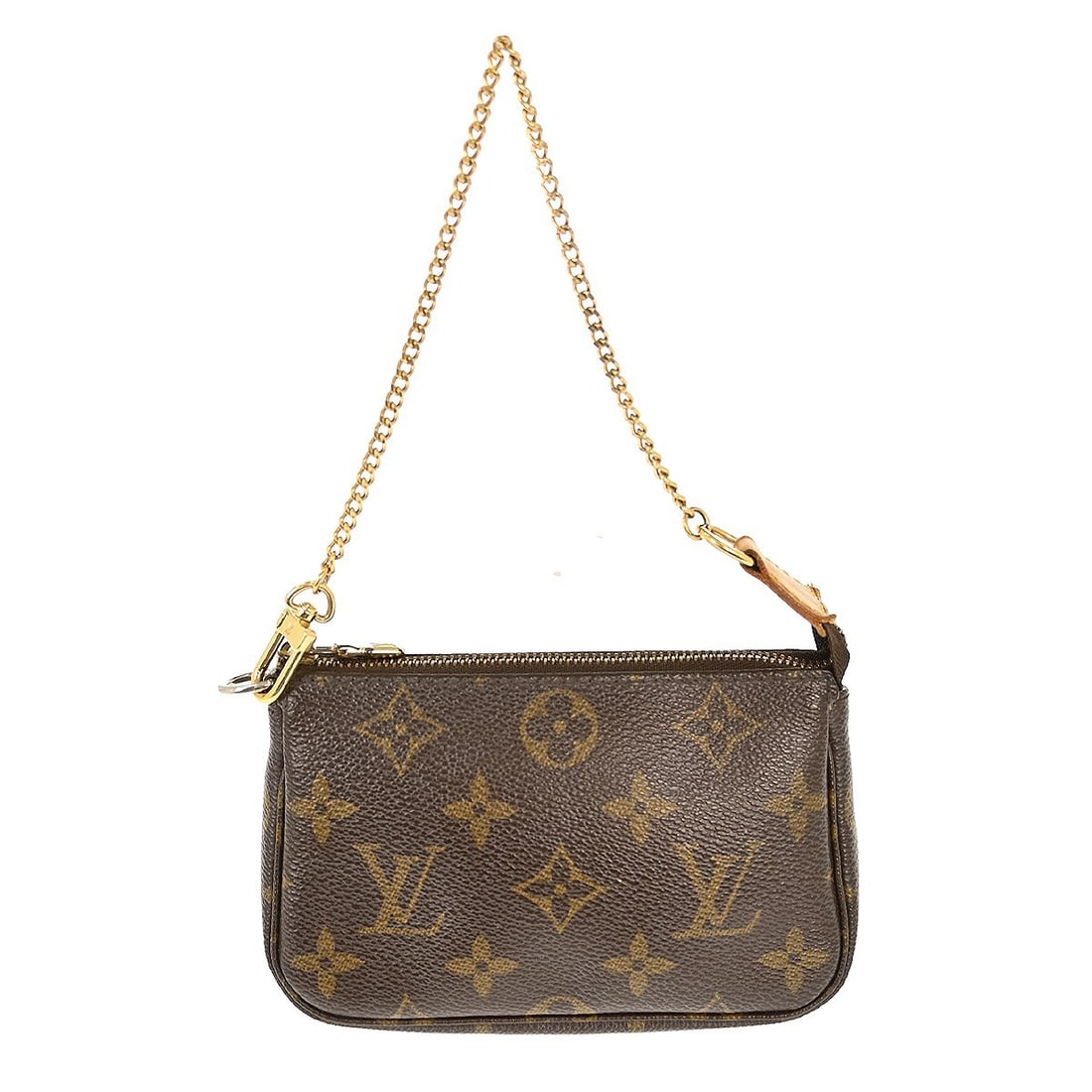 Louis Vuitton Monogram Mini Pochette Accessoires Brown Canvas Bag M58009 (1 of 7)