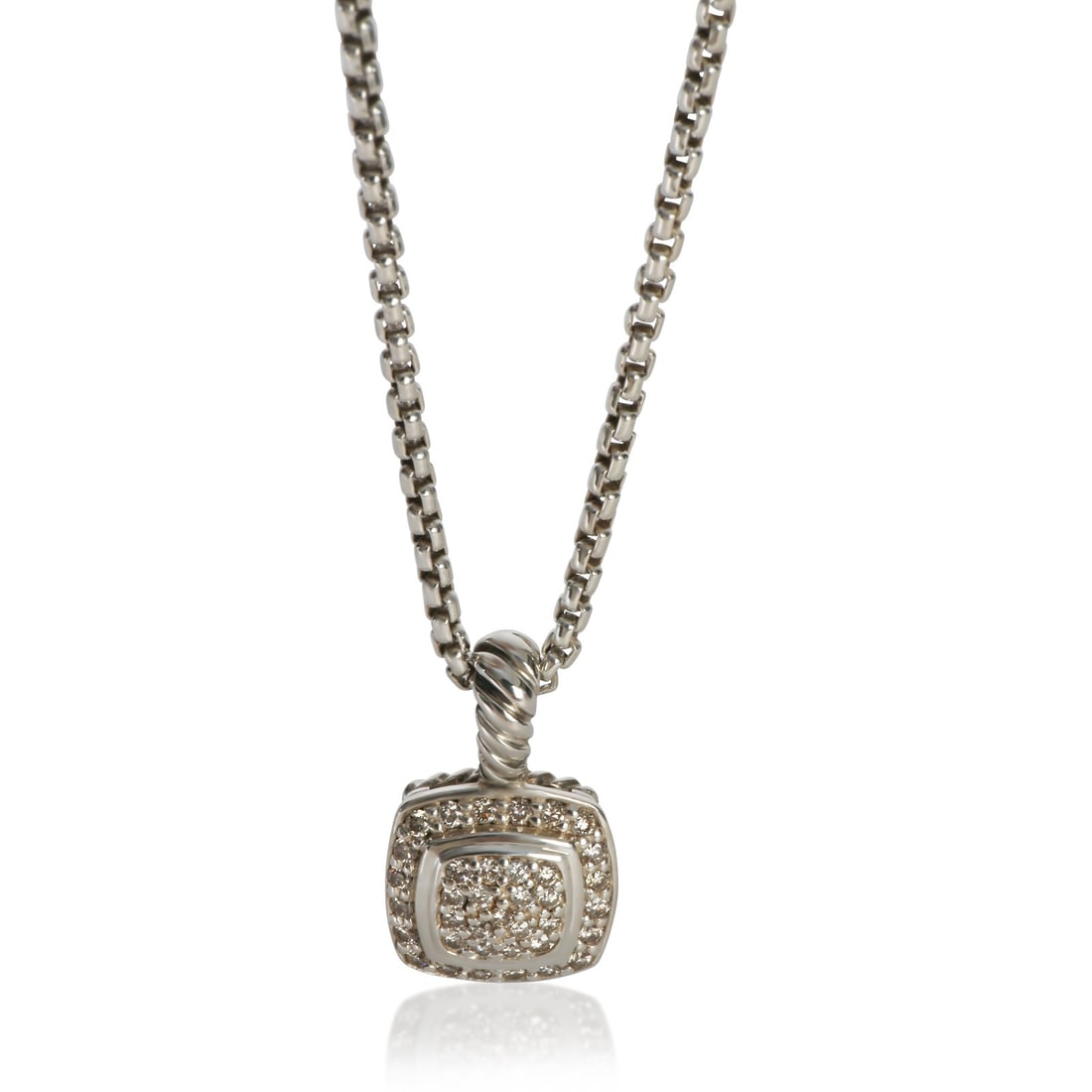 David Yurman Petite Albion sterling silver diamond pendant (1 of 3)