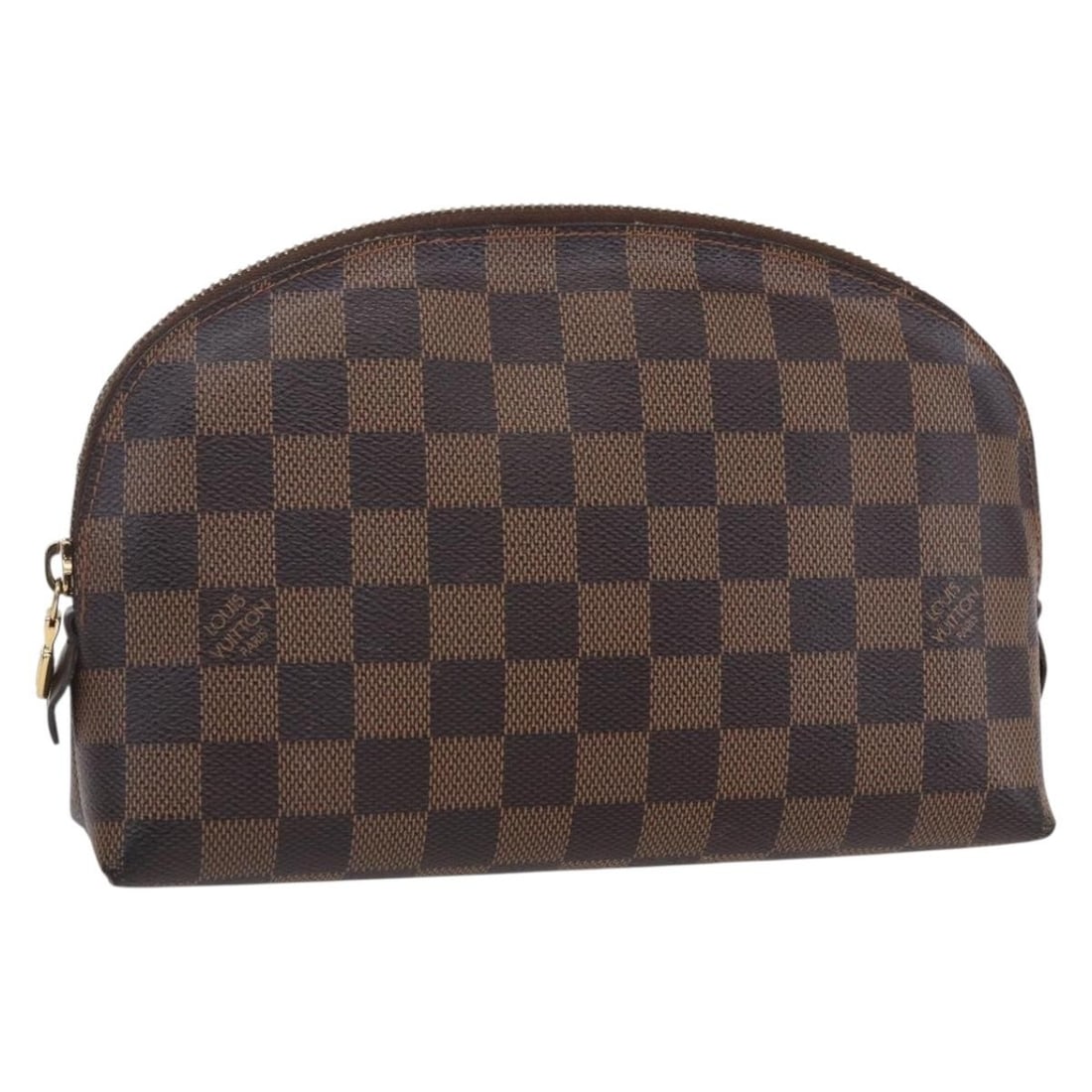 LOUIS VUITTON Damier Ebene Cosmetic Pouch N23345 Auth France (1 of 18)