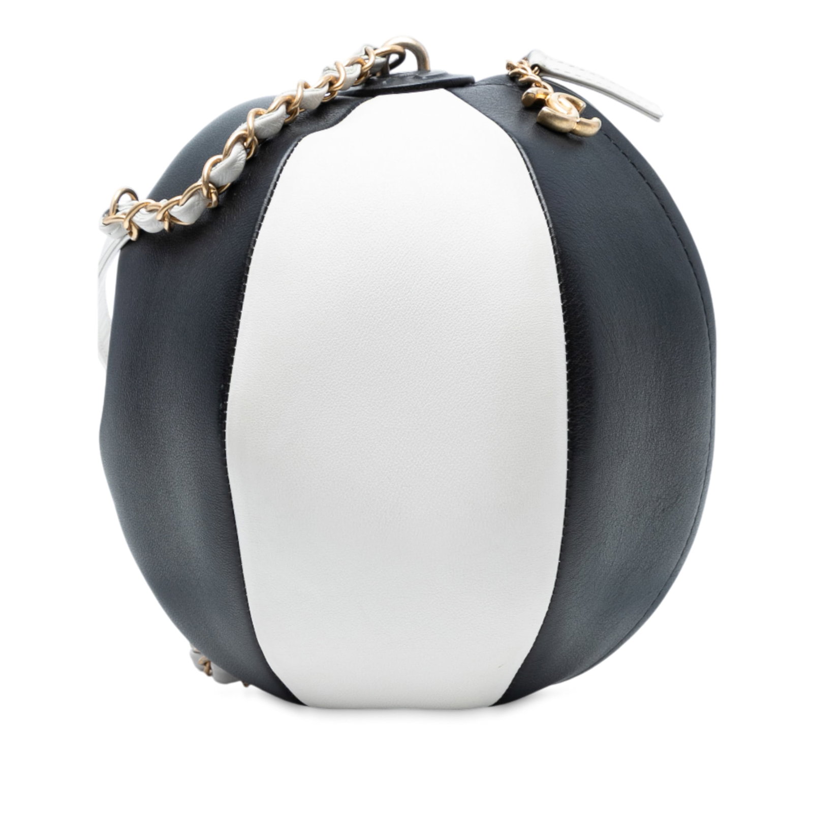 Chanel Black Calfskin Coco Beach Ball Shoulder Bag: Chanel Black Calfskin Coco Beach Ball Shoulder Bag Introducing the Chanel Calfskin Coco Beach Ball Bag, a stylish shoulder bag crafted from premium leather. This chic bag features a leather body and a