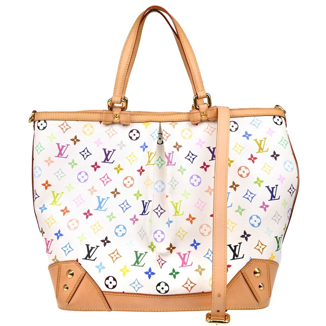 Louis Vuitton White Monogram Sharleen GM Tote Handbag M93214 (1 of 13)