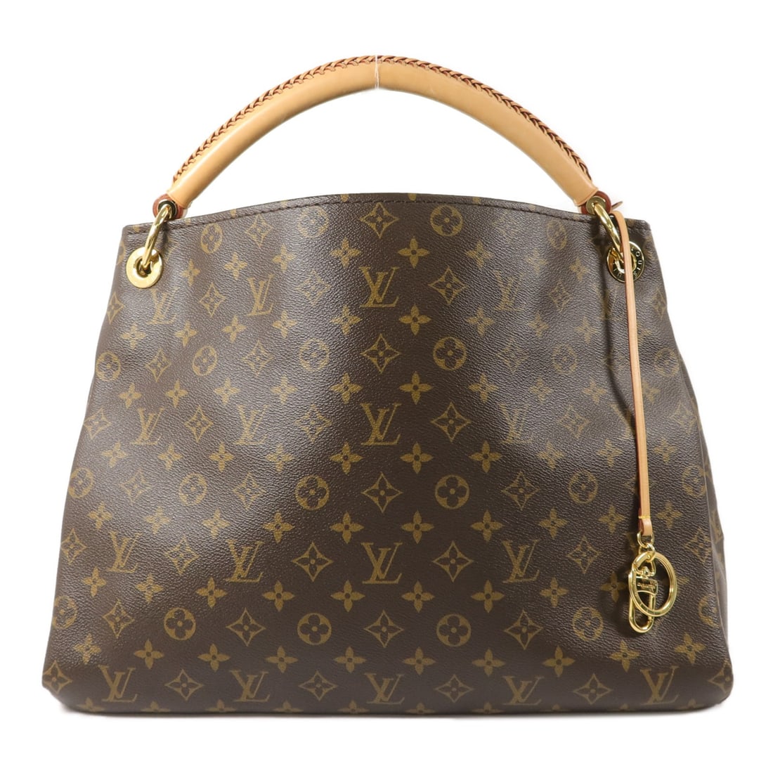 Louis Vuitton Artsy MM Monogram Brown Shoulder Bag GHW M40249: Louis Vuitton Artsy MM Monogram Brown Shoulder Bag GHW M40249 This Louis Vuitton Artsy MM shoulder bag features the iconic monogram brown PVC coated canvas, complemented by gold-tone hardware. Designe