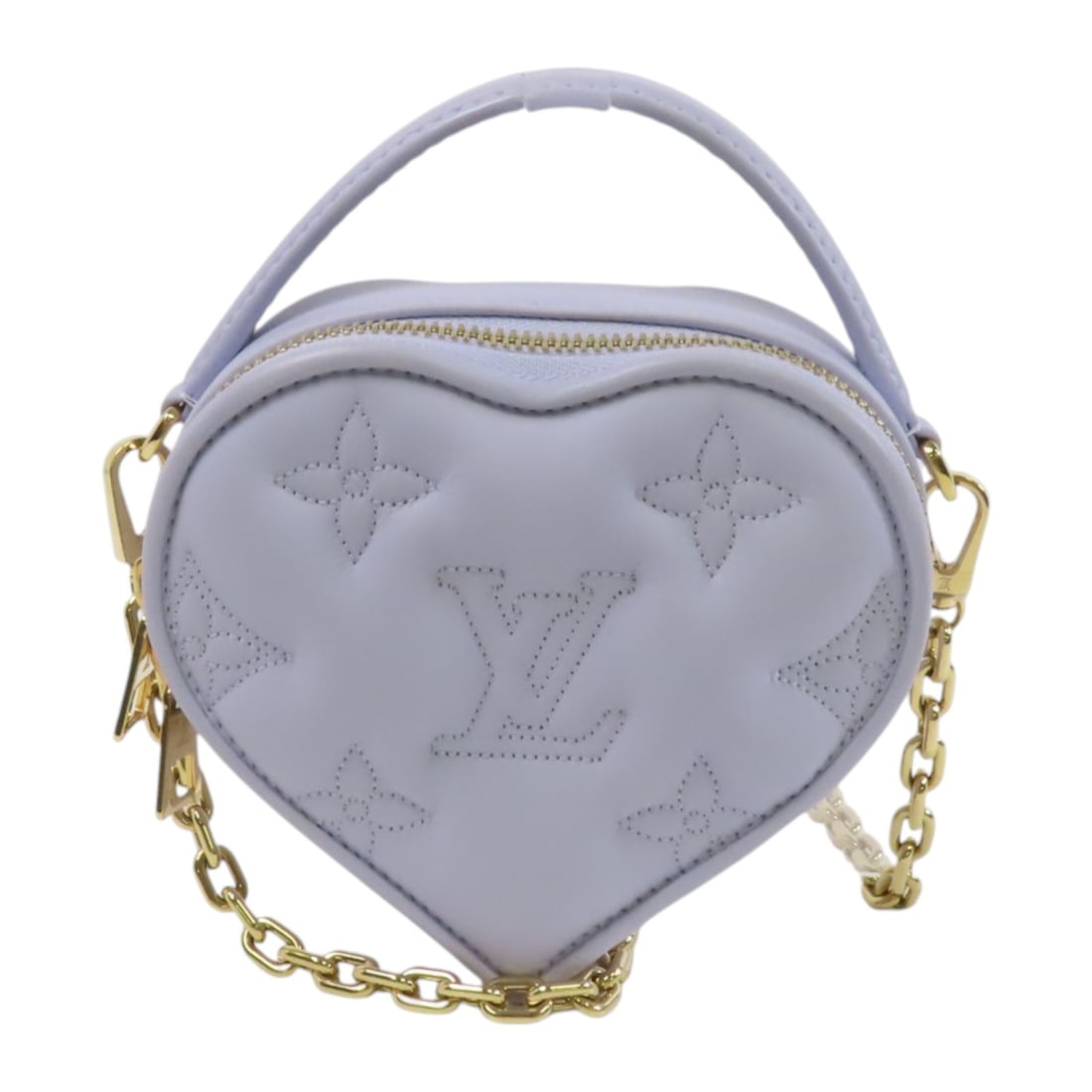 Louis Vuitton Pop My Heart Pouch Purple Calfskin 2way Shoulder Bag: Louis Vuitton Pop My Heart Pouch Purple Calfskin 2way Shoulder Bag This Louis Vuitton Pop My Heart pouch is a stylish 2-way shoulder bag crafted from purple calfskin leather with monogram embroidery. 