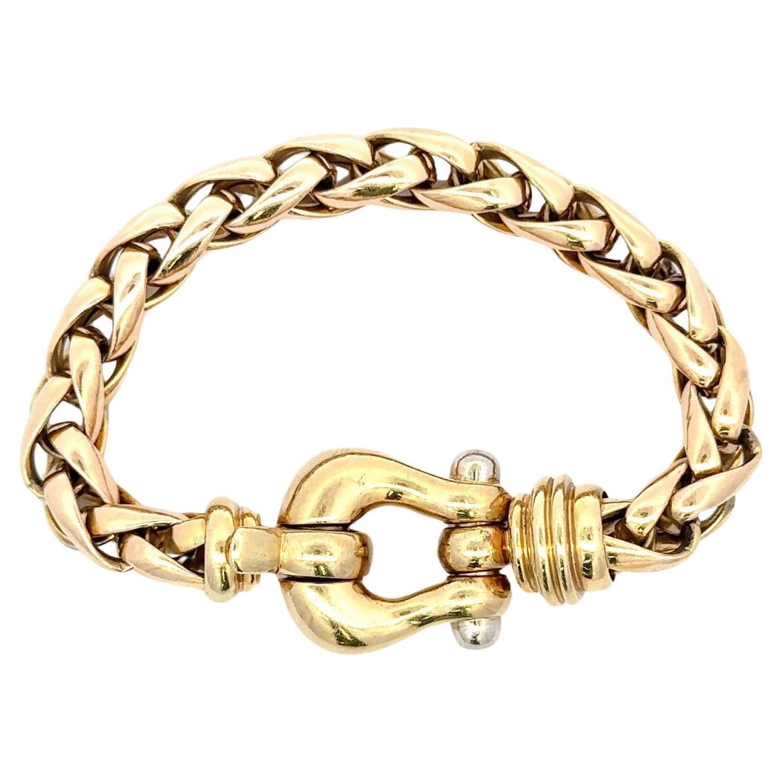 Harbor Diamonds 14K Yellow Gold Anchor Link Bracelet 44.2g (1 of 5)