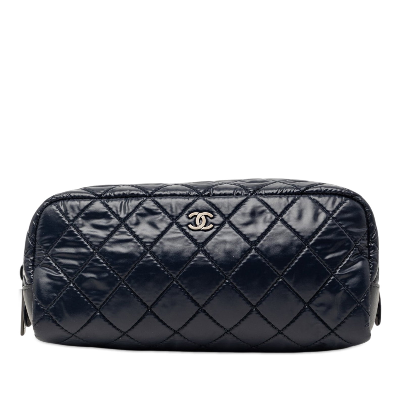 Chanel Coco Cocoon blue quilted nylon pouch (1 of 8)