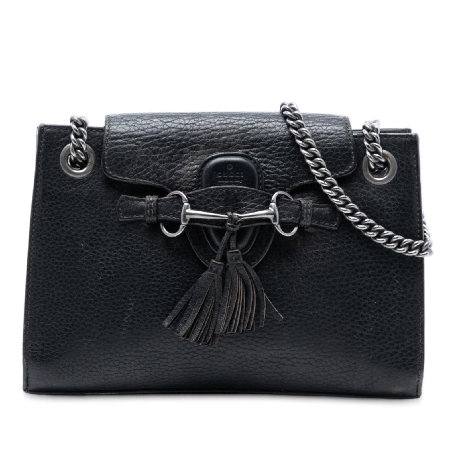 Gucci Emily black leather chain strap shoulder bag (1 of 7)