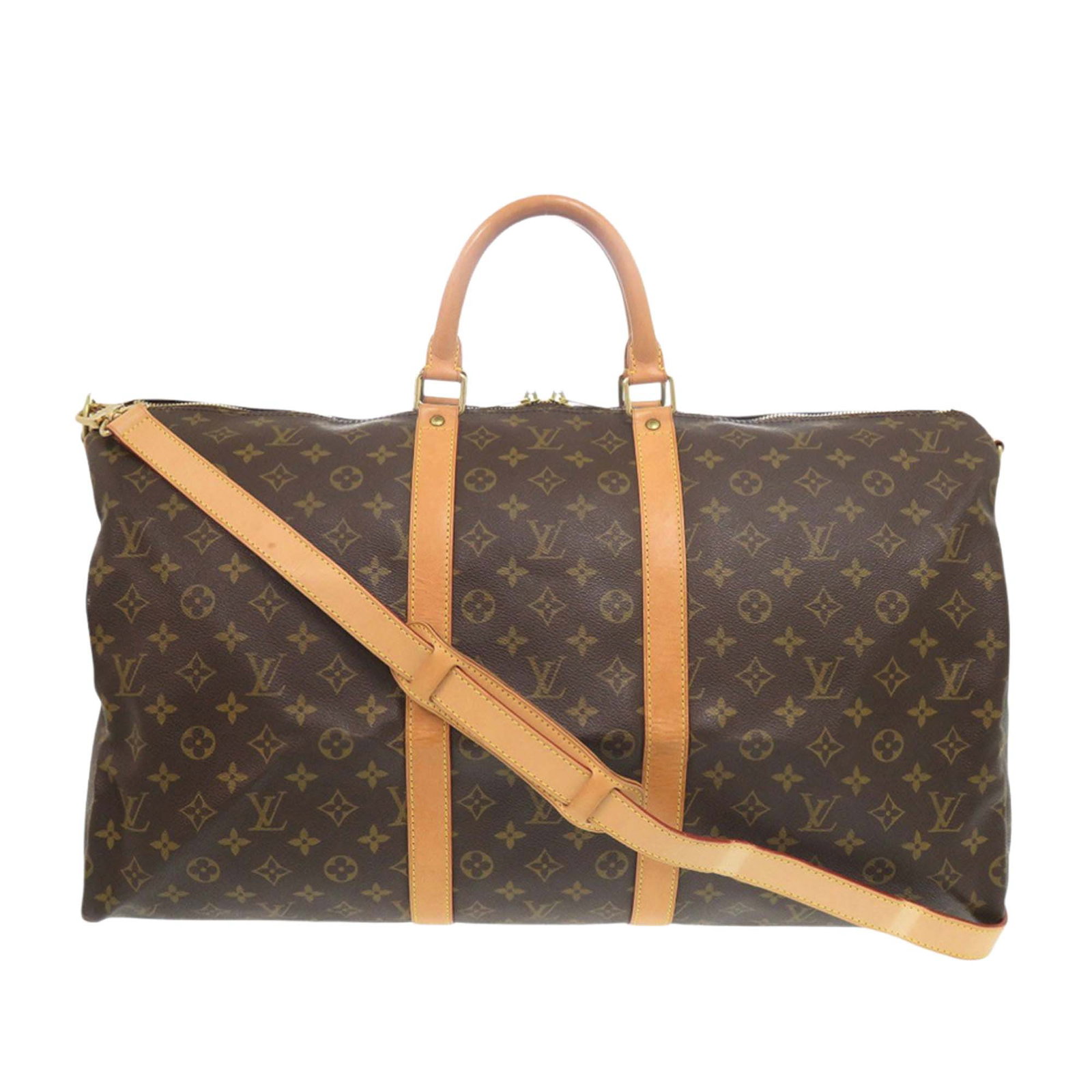 Louis Vuitton Monogram Canvas Keepall 55 with Shoulder Strap (1 of 18)