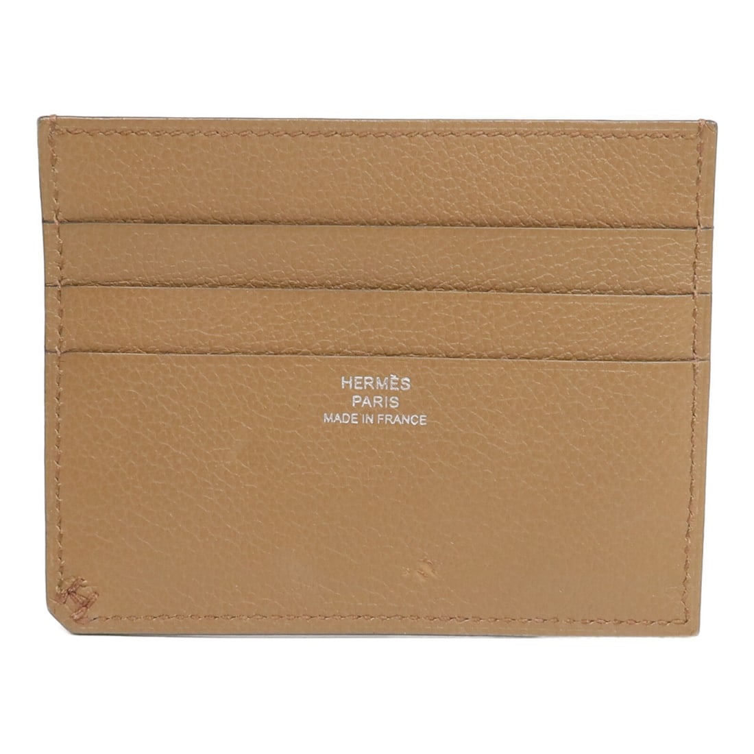 Hermes Evercolor Leather H Sellier Card Case Alezan (1 of 17)