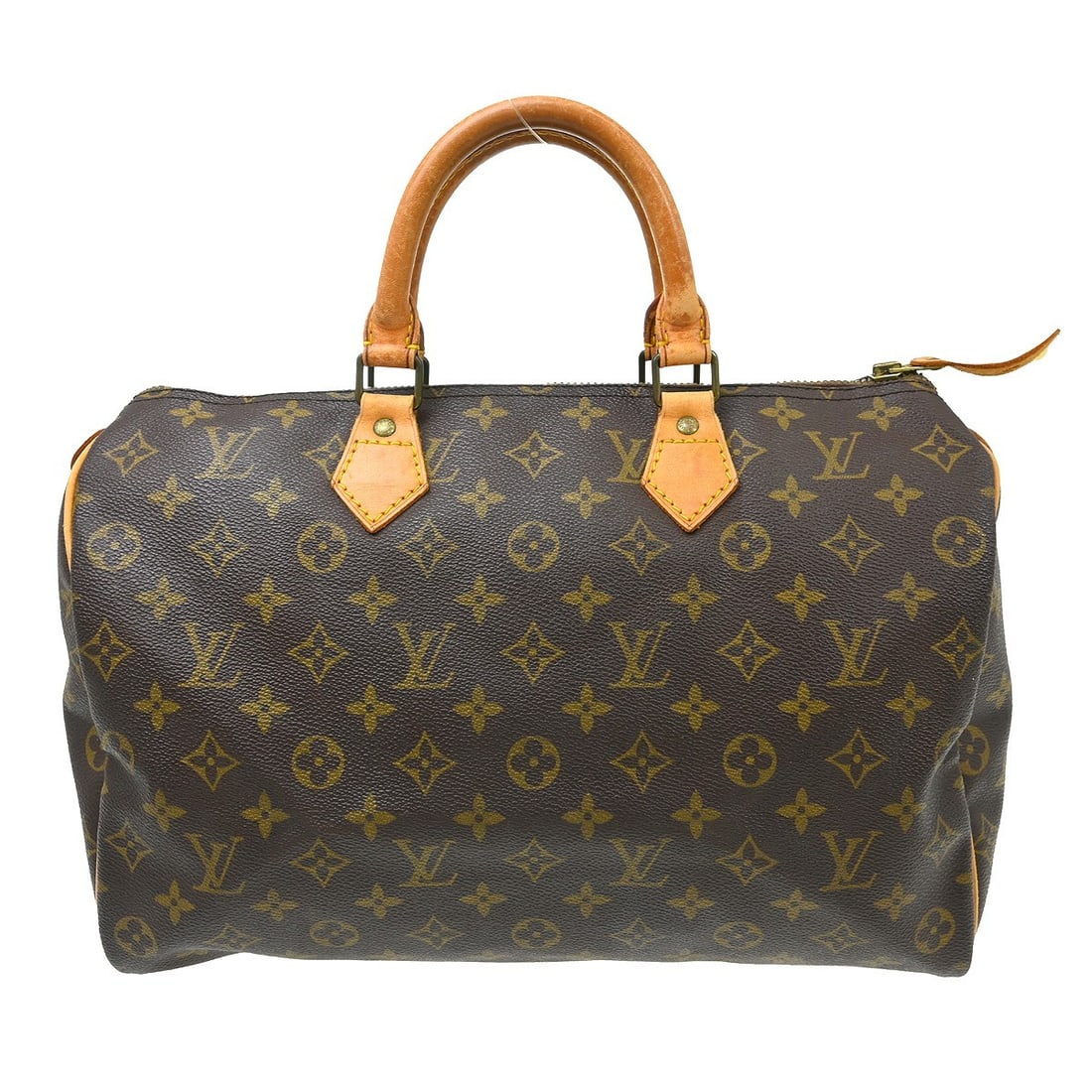 Louis Vuitton Speedy Brown Canvas Satchel 35cm x 23cm x 18cm (1 of 15)