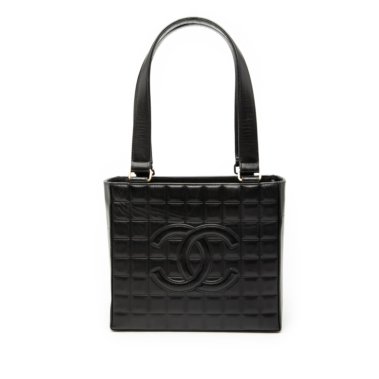 Black Chanel CC Choco Bar lambskin tote bag (1 of 8)