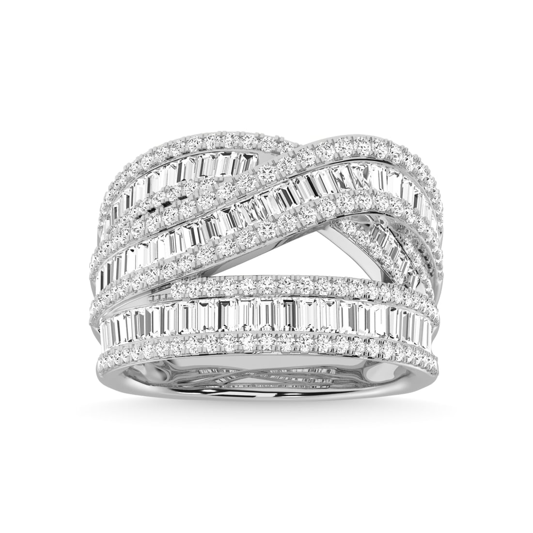 14K White Gold Diamond 1 7/8 Ct.Tw. Fashion Ring: 14K White Gold Diamond 1 7/8 Ct.Tw. Fashion Ring 14k White Gold Stone Color: G-h Stone Clarity: I1 Each ring is presented in standard size 6.5. Complimentary resizing is available between sizes 510 (i