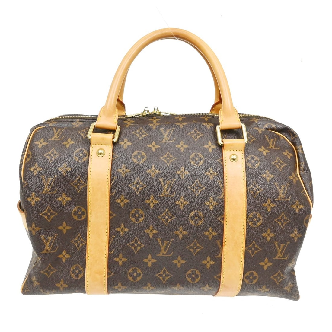 Louis Vuitton Carryall Monogram Canvas Brown Handbag: Louis Vuitton Carryall Monogram Canvas Brown Handbag This Louis Vuitton Carryall Handbag features the iconic Monogram Canvas in a brown color. Designed for unisex use, it offers ample space and practi