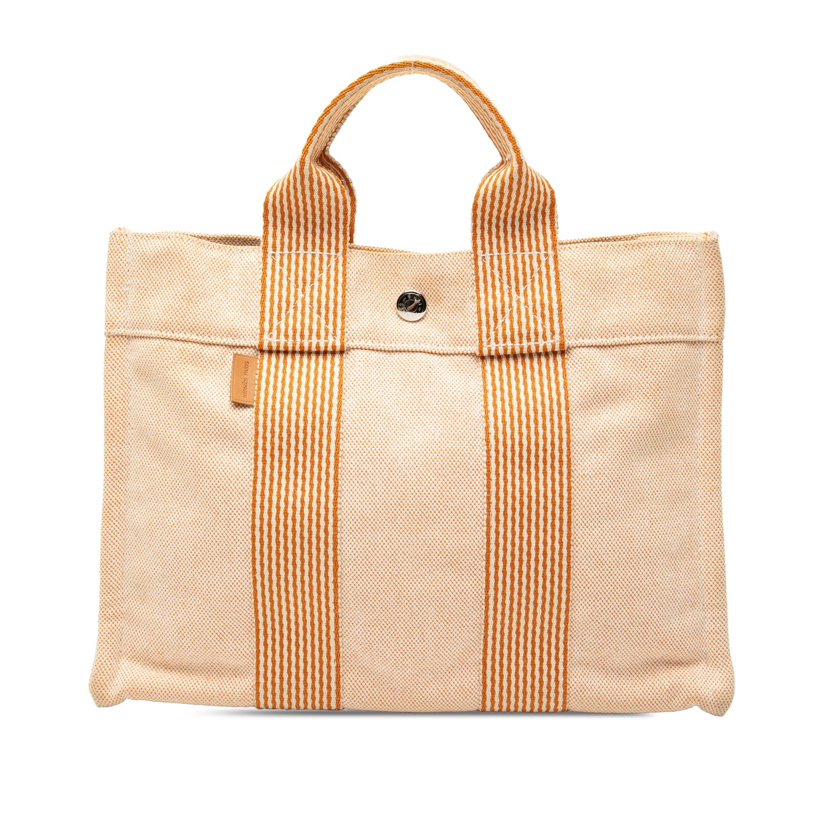 Hermes brown fabric tote Canvas Fourre Tout PM (1 of 6)