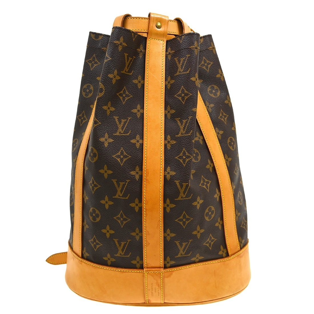 Louis Vuitton Randonnee PM Monogram Canvas Shoulder Bag M42243: Louis Vuitton Randonnee PM Monogram Canvas Shoulder Bag M42243 This Louis Vuitton Randonnee PM bucket shoulder bag features the iconic monogram canvas exterior with brown leather handles and gold-tone