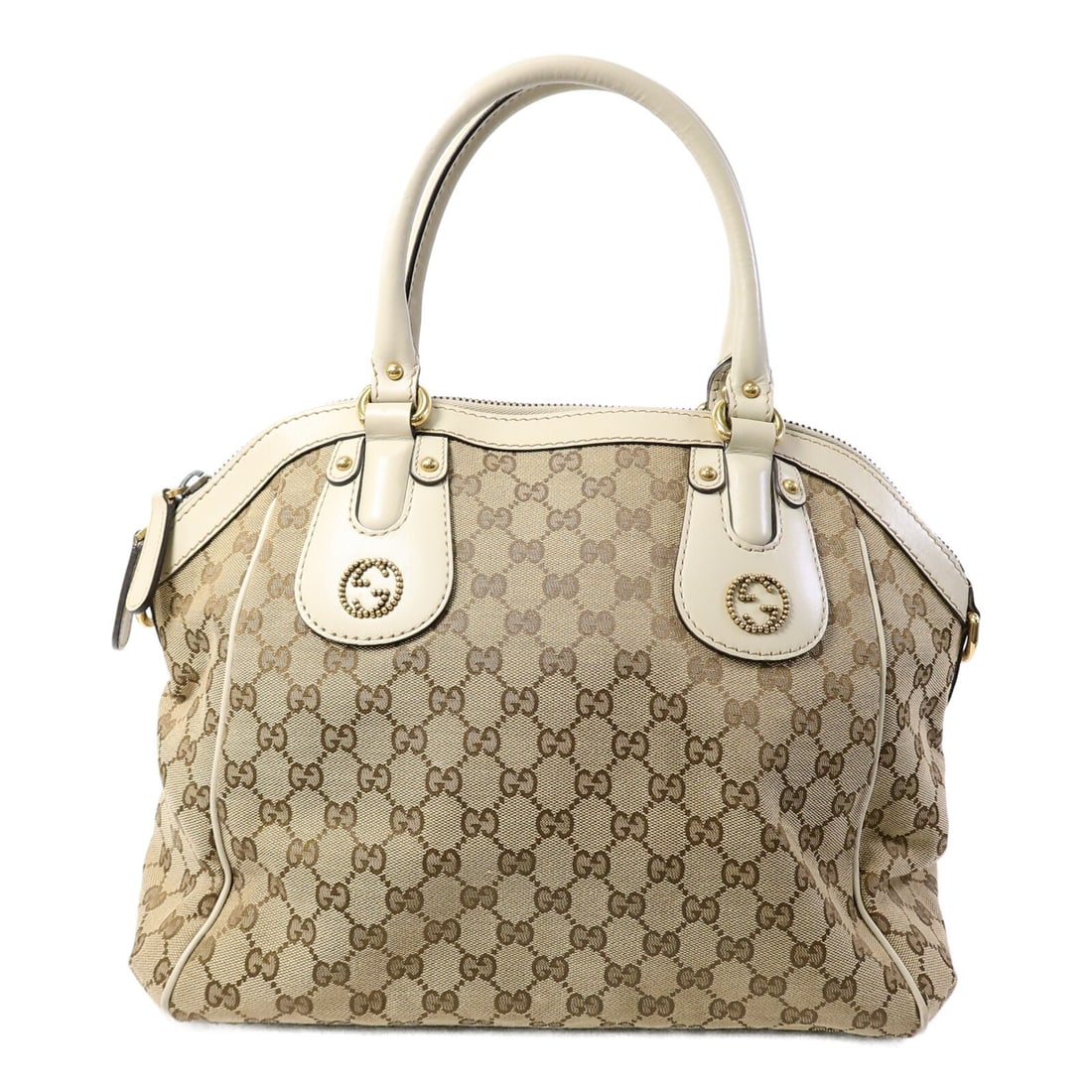Gucci GG Canvas Beige 2 Way Shoulder Bag 282299 GHW: Gucci GG Canvas Beige 2 Way Shoulder Bag 282299 GHW This Gucci shoulder bag features the iconic GG canvas in beige, offering a classic and versatile look. Designed for women, it provides ample space w
