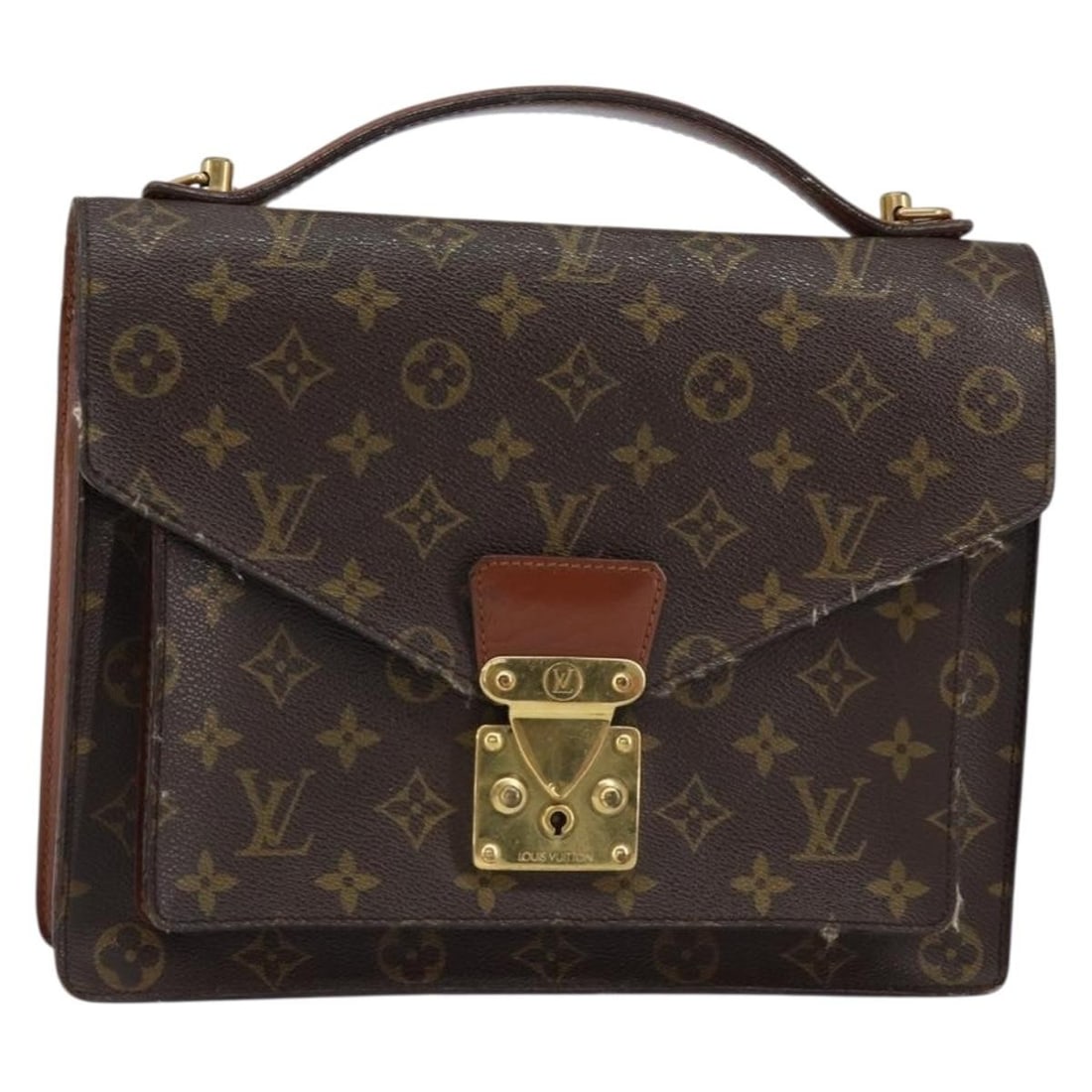 LOUIS VUITTON Monogram Monceau 28 Hand Bag M51185 Auth (1 of 18)